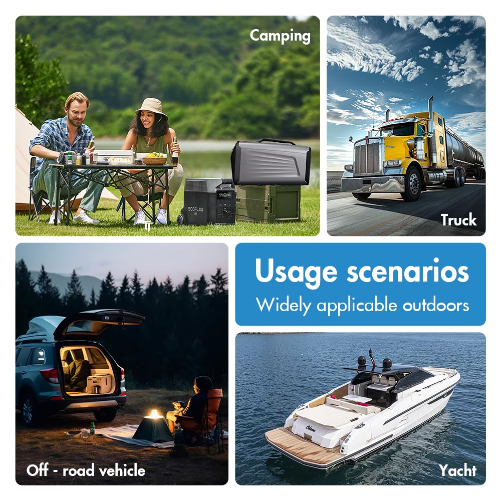 GETUHAND Portable Air Conditioner for Camping Outdoor and Indoor Use, 5200BTU Fast Cooling Capacity for Tent AC，Quiet Air conditoning For Small Rooms，Pet House Black Grey