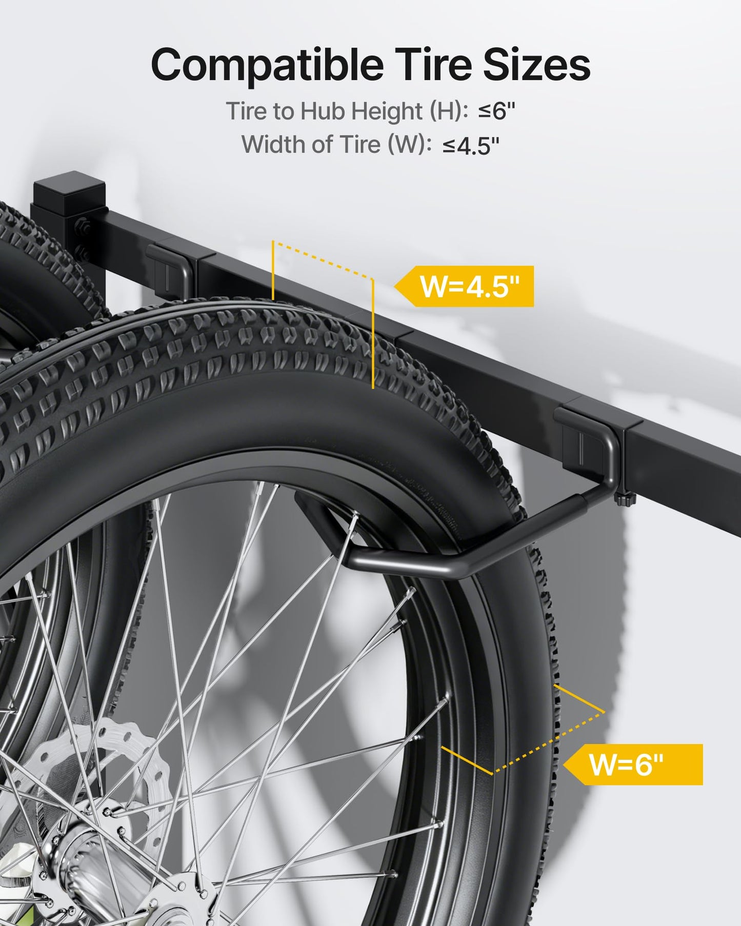 monTEK Rolling 3-Bike Rack Garage, Up to 4.5" Tire Width