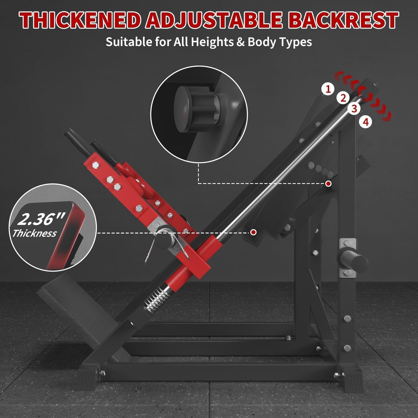 Garvee Linear Row Machine & Romanian Deadlift Station, Chest Supported T-Bar Row Machine for Home Gym, Plate Loaded Back Workout Equipment with Multi-Grip Handle & Adjustable Pad, 500 LBS Capacity