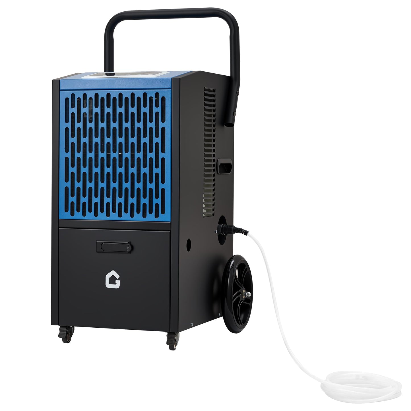 105 Pints Commercial Dehumidifier for Basement, Large Industrial Humidity Remover with Drain Hose, Timer, and 4 Wheels, 110V/60Hz/520W, Ideal for Flood Repair, Drying Basement, Warehouse, and Factory