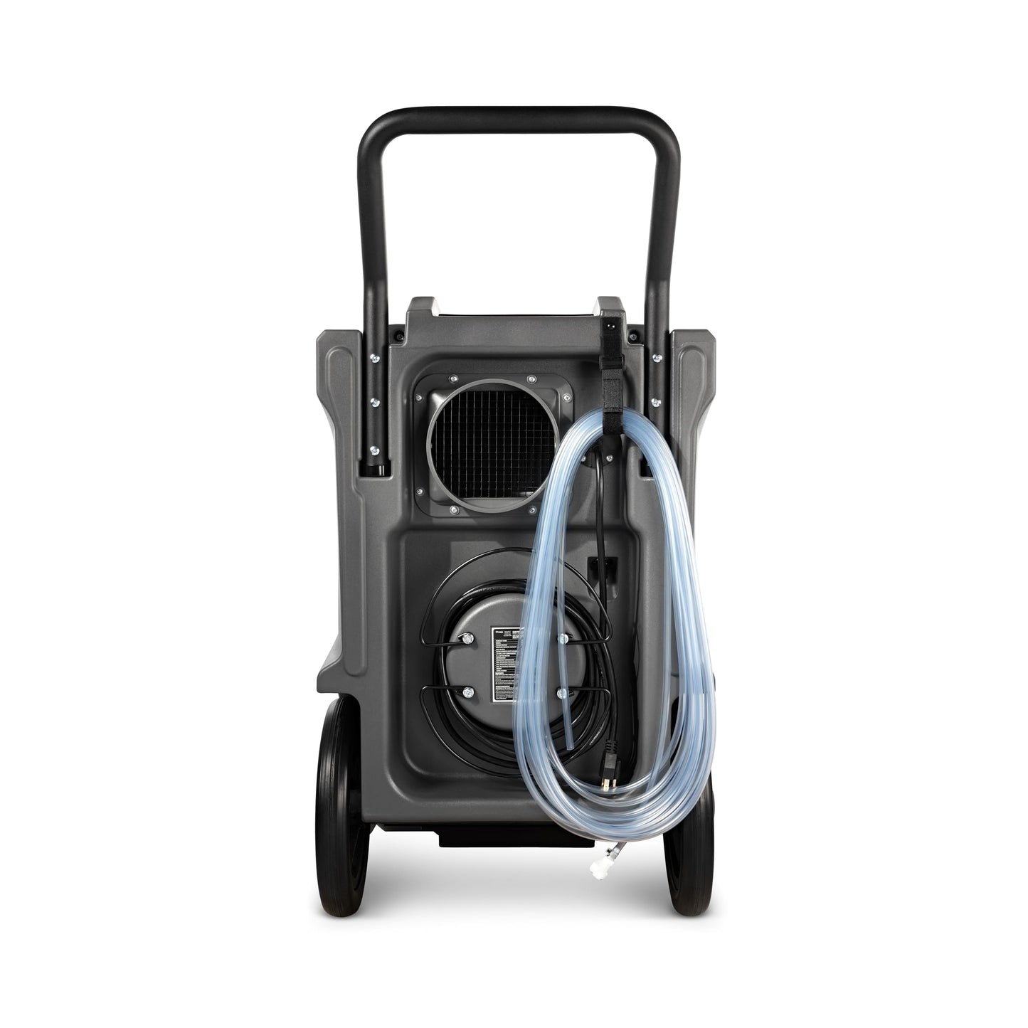 BlueDri BD-130P 225PPD Industrial Water Damage Equipment Commercial Dehumidifier with Hose for Basements in Homes and Job Sites, Gray