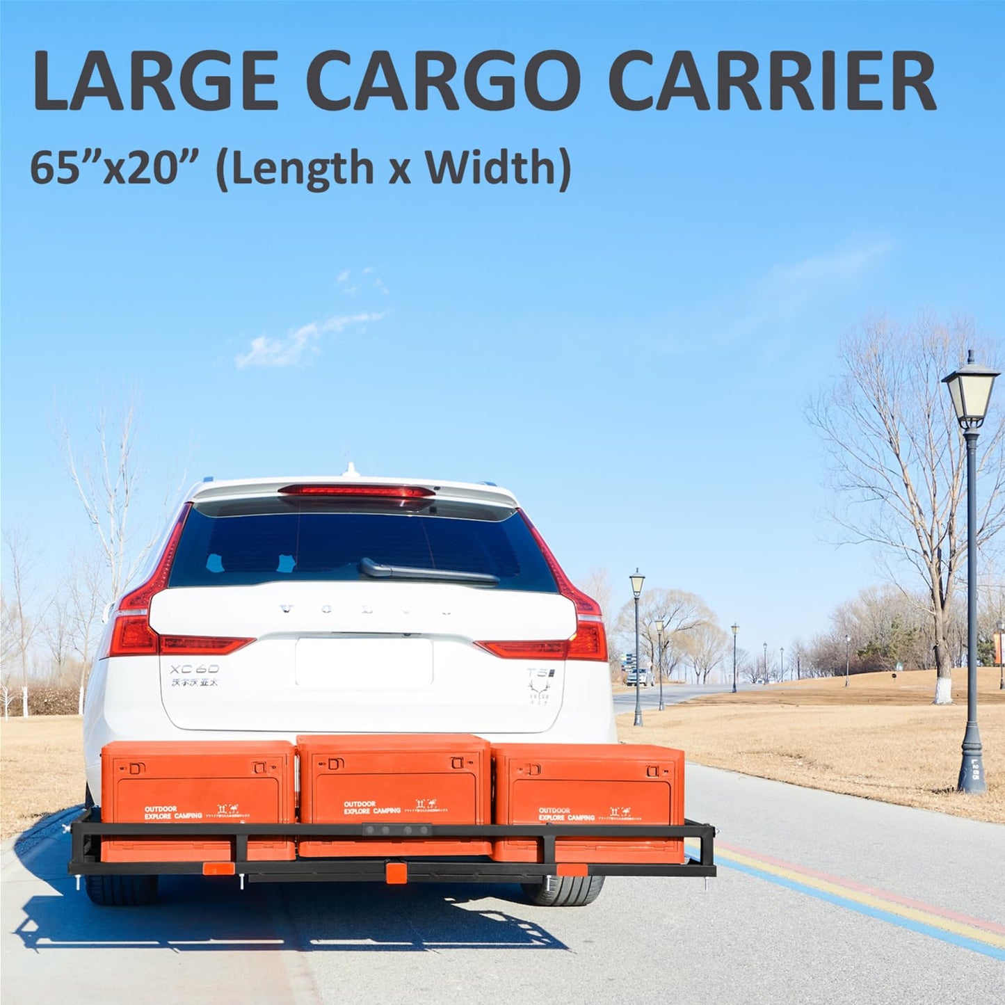 Bike Rack for Car Hitch 2-Bike - 300 lbs Capacity for 2 Ebike/Fat-Tire, Fits 2" Receiver for SUV/Truck/RV/Van, Platform Style