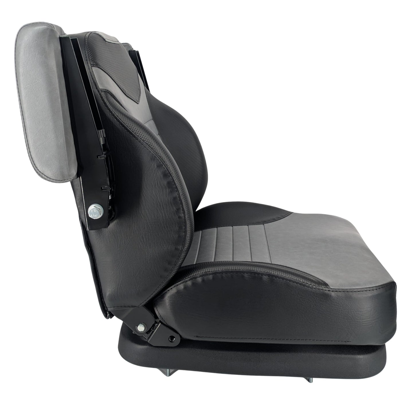 Keystone Seats Comfort Elite HIGH-BACK Suspension Seat – 1 YEAR WARRANTY – Adjustable Suspension, Backrest, & Armrests For Scag Ferris Hustler Gravely Bad Boy Kubota Toro Zero-Turn Mowers & Tractors