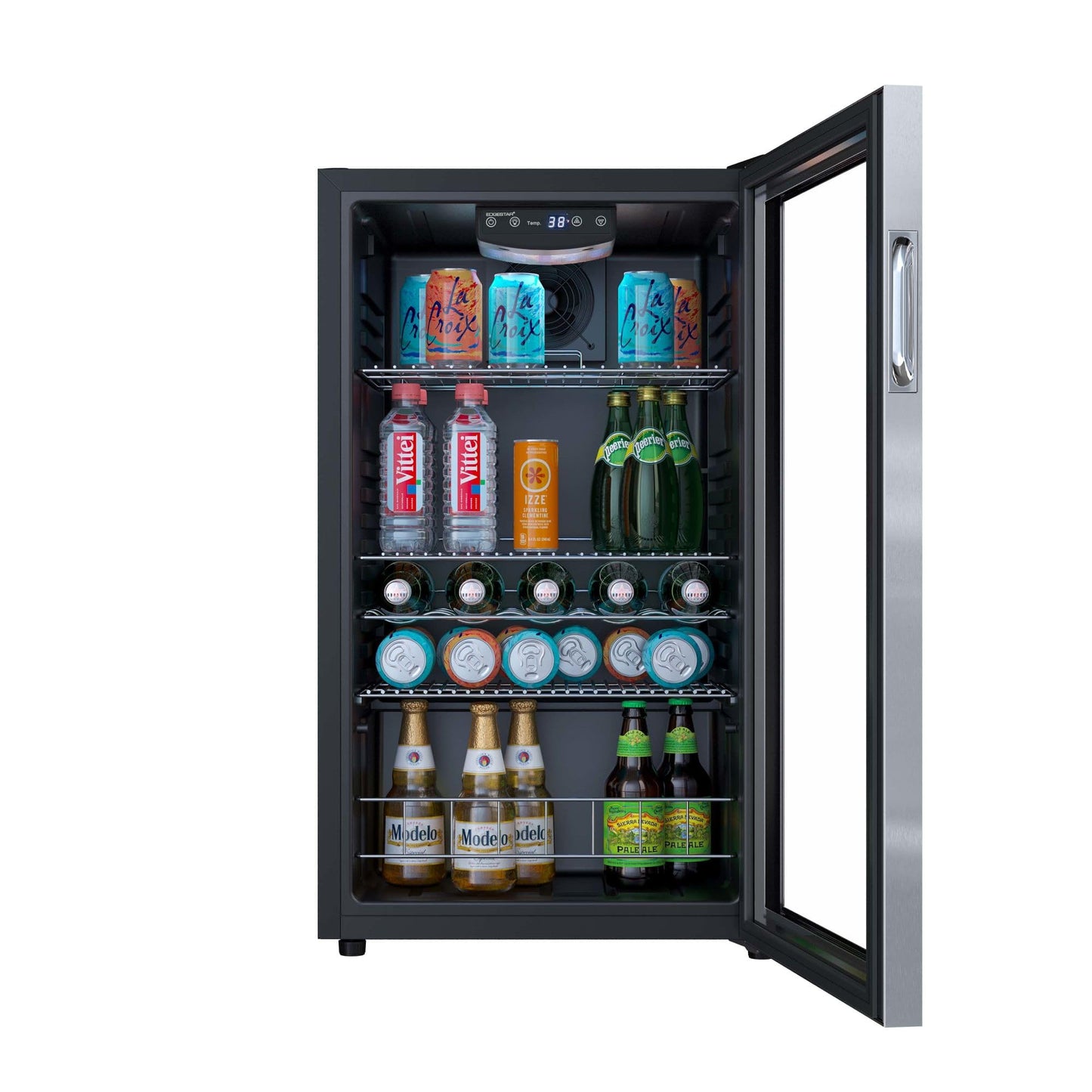 EdgeStar BWC121 19 Inch Wide 105 Can Capacity Extreme Cool Beverage Center - Stainless Steel