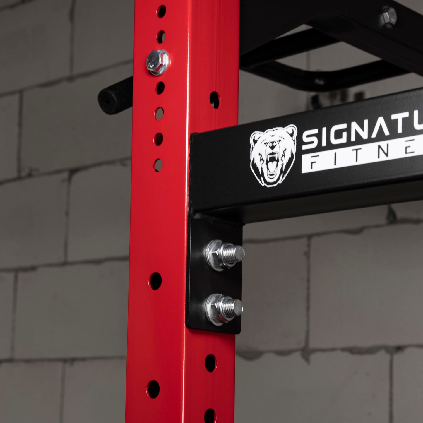 Signature Fitness Fitvids SF-SS1 1 – 000 Pound Capacity 3” x 3” Power Rack Squat Stand – Half Rack Convert Kit – Black