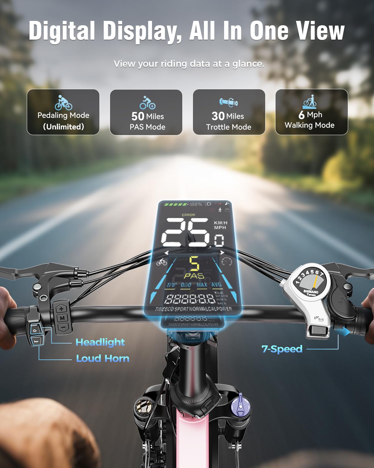 Jasion EBS Folding Electric Bike for Adults, Compact Portable 20" Fat Tire Ebike with 1200W Peak Motor, 48V Removable Battery, 25 MPH 50 Miles Aluminum Frame E-Bike for Trunk, RV, Apartment-PQL
