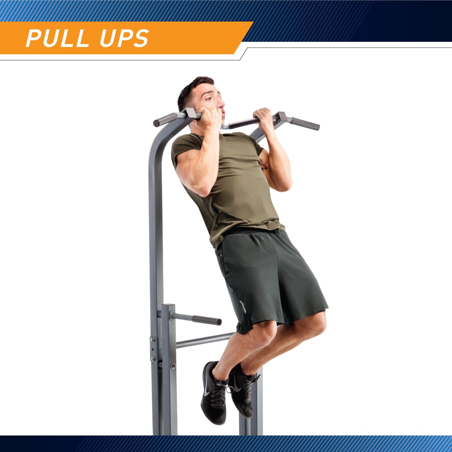 Marcy Power Tower Multi-Functional Home Gym Pull Up Chin Up Push up Dip Station for Strength Training TC-5580AMZ
