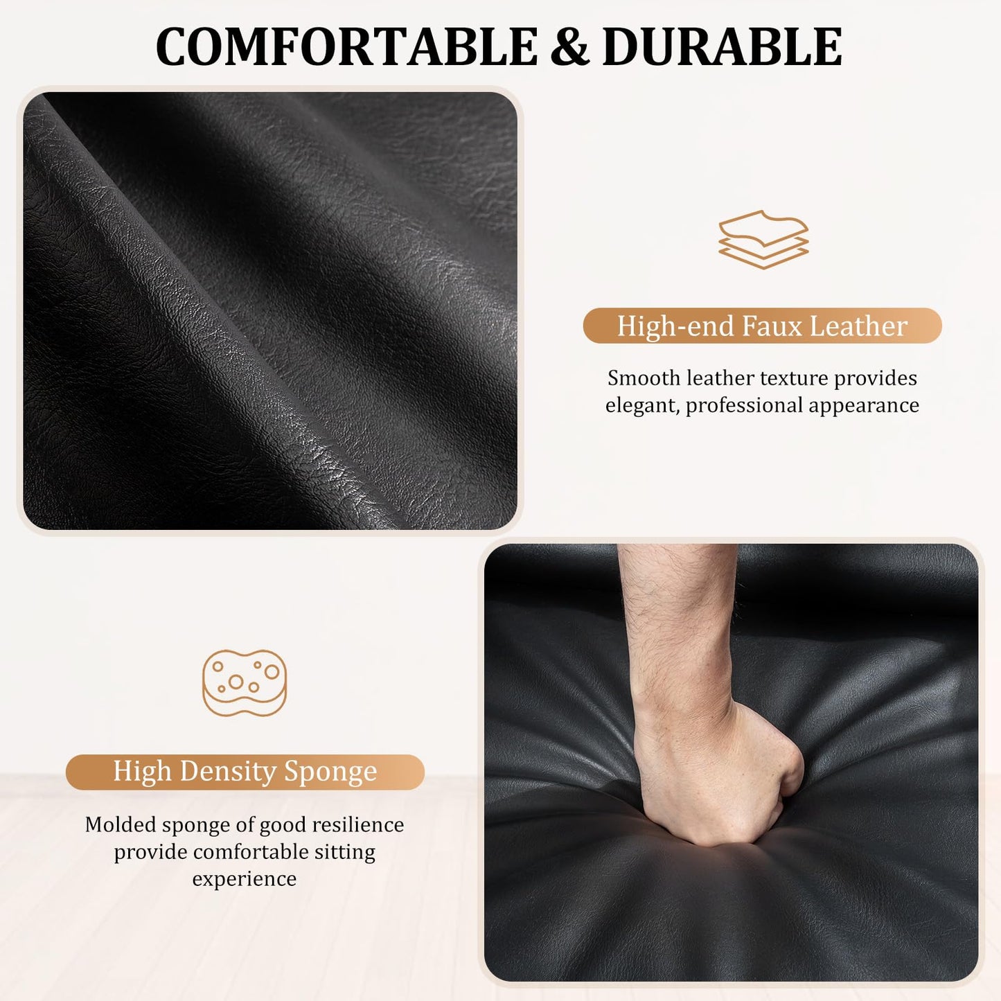OmySalon Shampoo Chairs for Salon, Stainless Steel Frame & UPC Certified Shampoo Bowl, Hair Washing Station, Backwash Unit for Beauty Spa Barbershop, Black Gold
