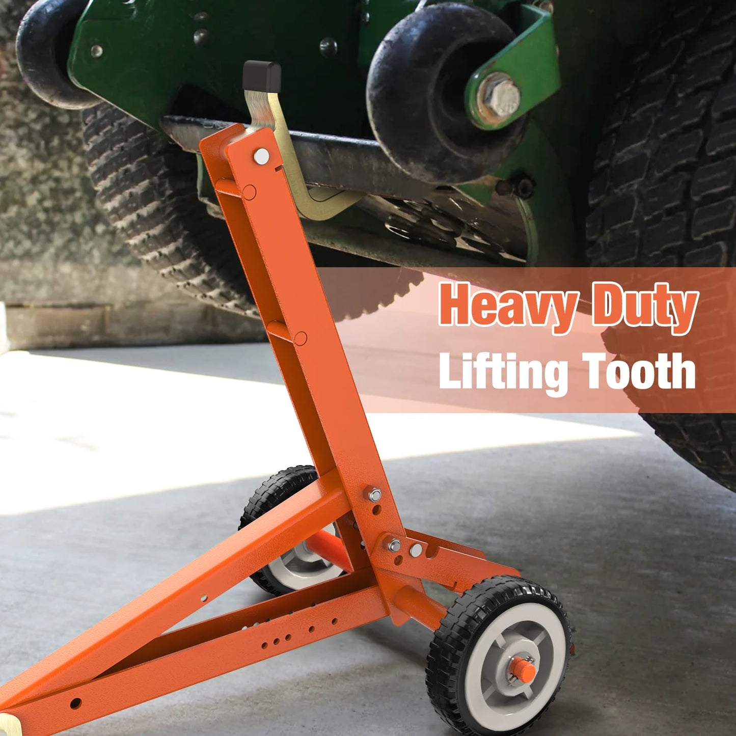 Heavy-Duty Commercial or Push Mower Jack, Lawn Mower Lift and Zero Turn Mower Lift that Lift Up to 800 lbs, for the Zero Turn Mower and Lawn Mower, Safer Blade Change, Foldable & Portable