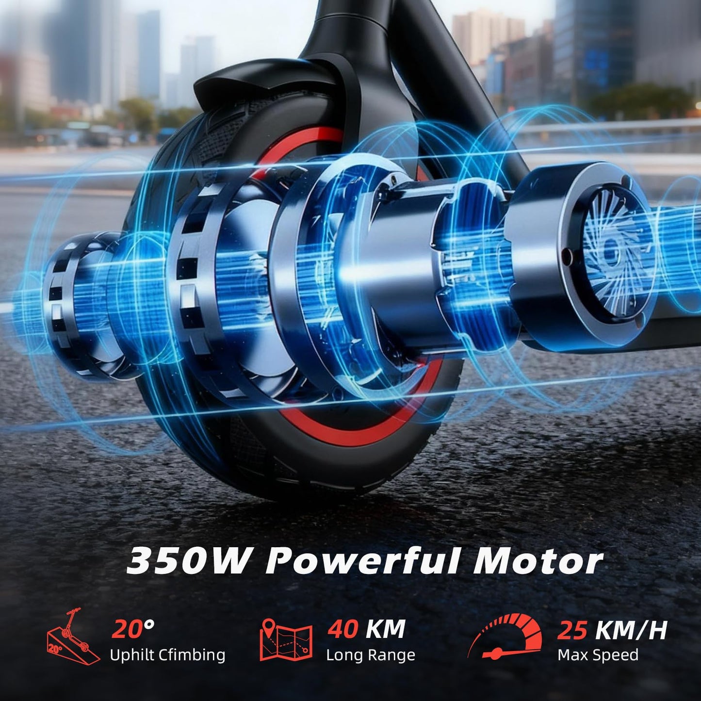 ApexSurge Electric Scooter for Adults, 10" Tires, 500W Powerful Motor and Max 21 Miles Long Range, Top Speed 25Mph, Dual Brake Stystem E Scooter, Lightweight and Foldable, APP Control, Max Load 265Lb