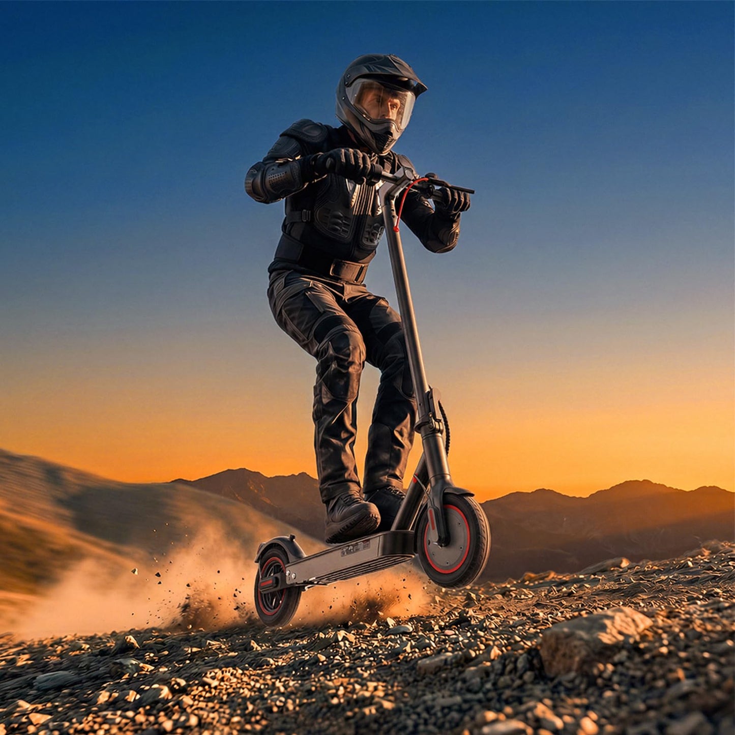 HopCycle Electric Scooters - Electric Scooter Adults, 1200W/1000W/500W Motor, 28/25/21/18 MPH Top Speed, 10''/8.5'' Tires, 28/25/23/21Miles, APP Control E Scooter for Teens Dark Black-1