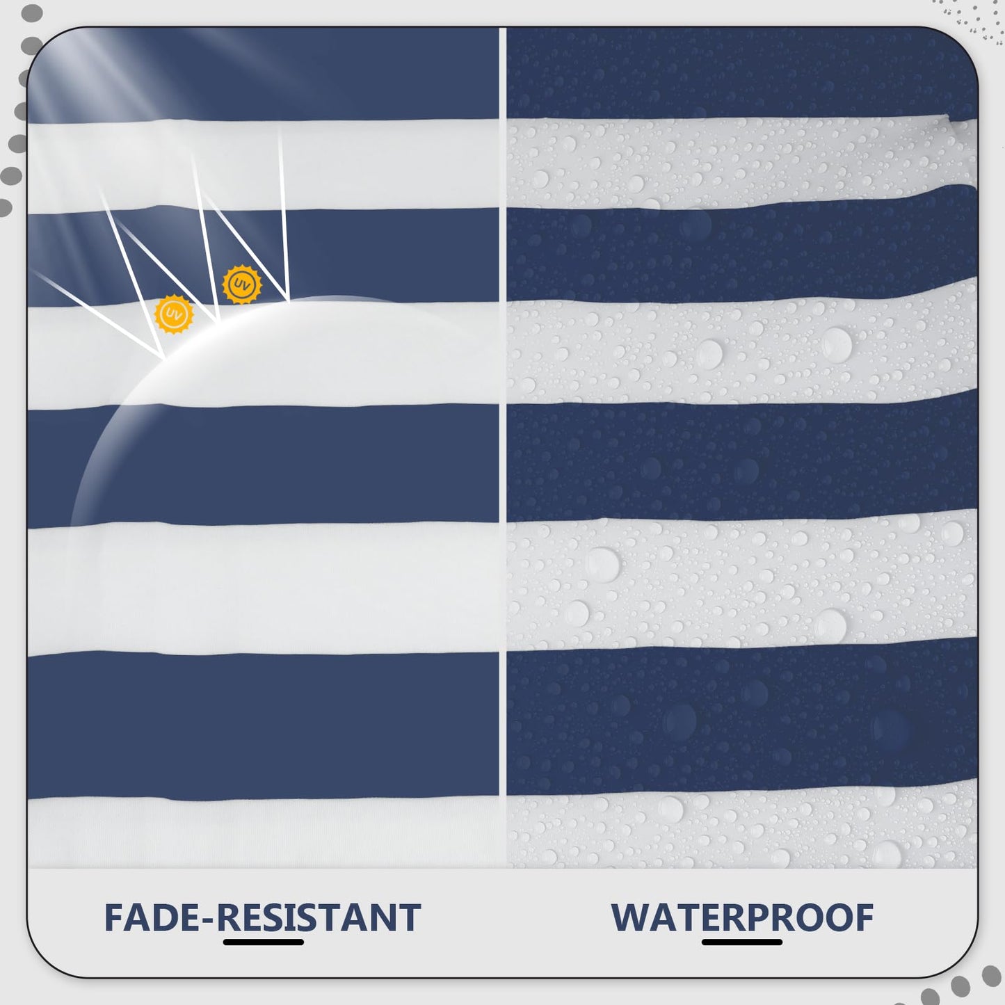 Suionryorid 24" x 24" x 6" Outdoor Deep Seat Cushions Set - 4 Set Waterproof & Fade Resistant Patio Furniture Replacement Cushions, Non-Slip Outdoor Cushions Fit Loveseats, Couches, Chairs, and Sofas