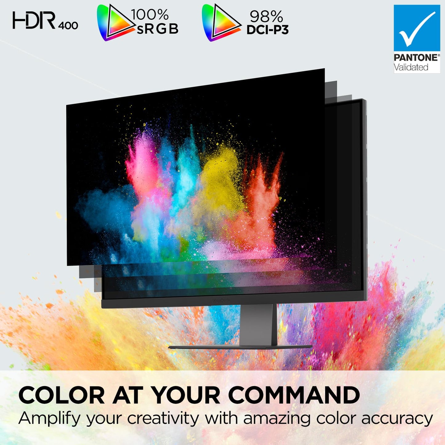 ViewSonic VP3276T-4K 32 Inch 4K ColorPro Monitor, IPS Display with 100% sRGB and Pantone Validated for Mac Studio and MacBook Pro, Advanced Ergonomics, Thunderbolt 4, HDMI, and DisplayPort Inputs
