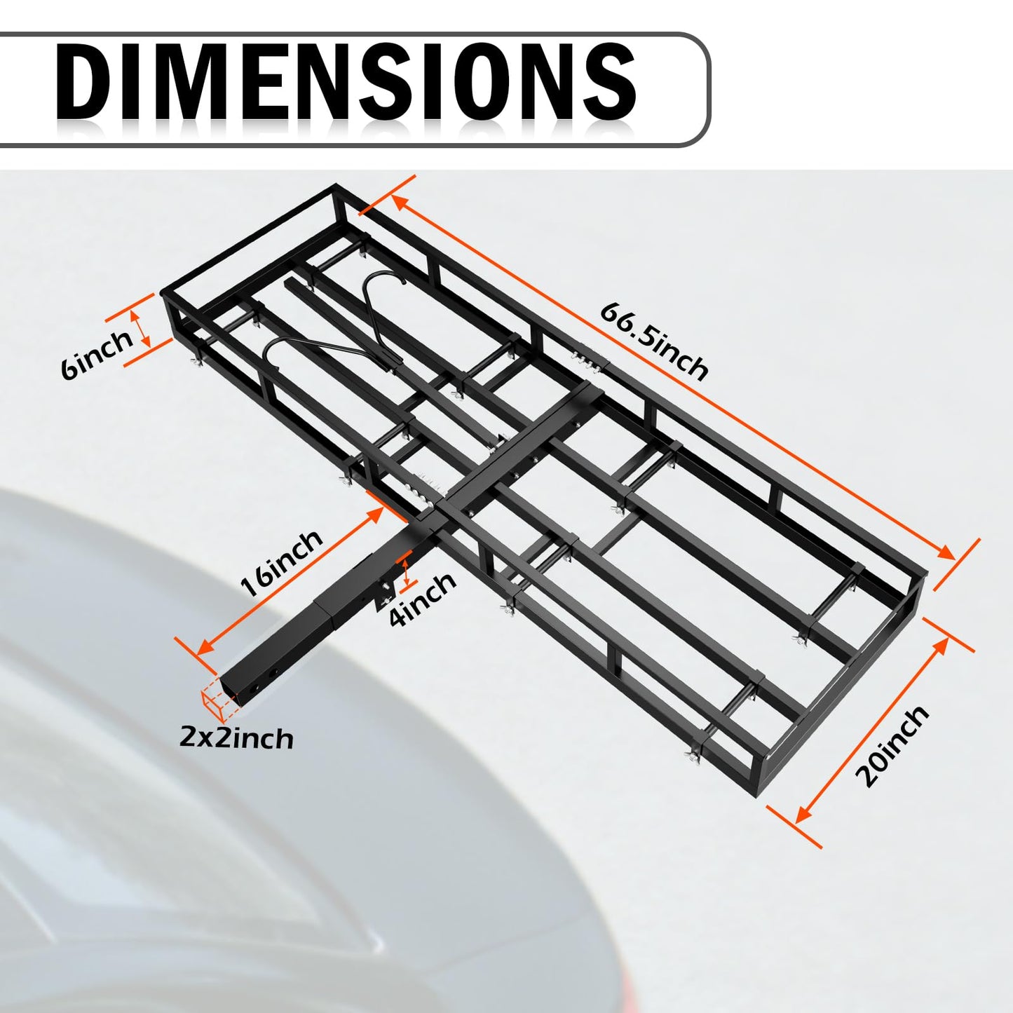 ZUIWAN 2-Bike Hitch Rack for 2" Receiver - Convertible Bike Carrier & Cargo Carrier Platform, Heavy-Duty Hitch Mount Bicycle Rack for Cars, SUVs, Trucks