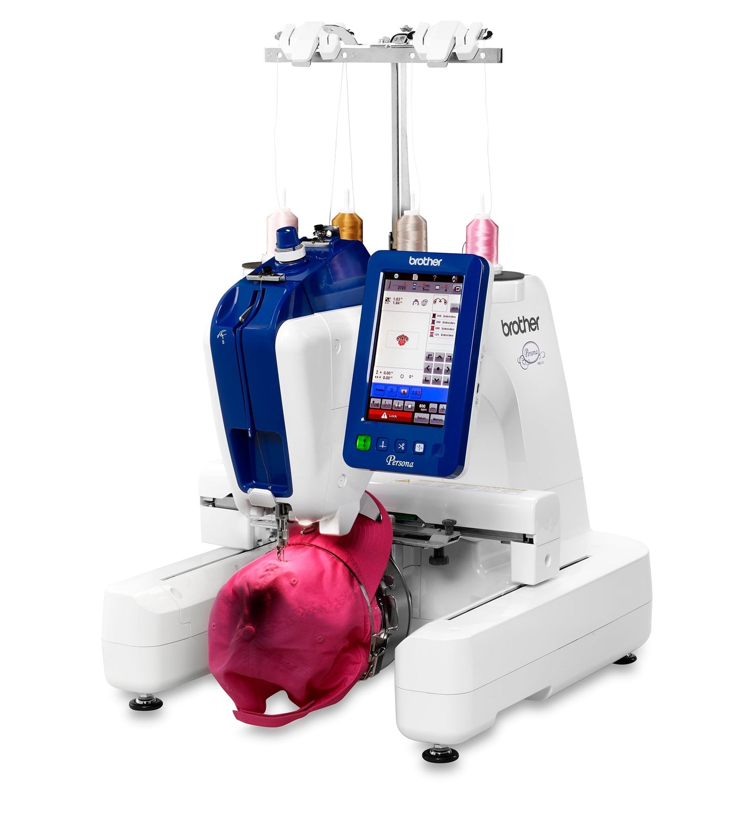 Brother Persona PRS100 Single Needle Embroidery Machine with 4-Spool Thread Stand and Free Arm Embroidery