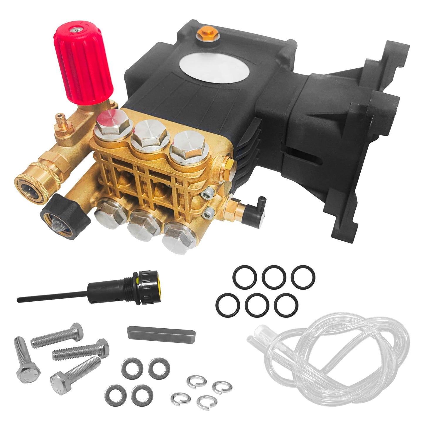 4400 PSI Triplex Pressure Washer Pump, 1" Shaft Crankshaft Pump