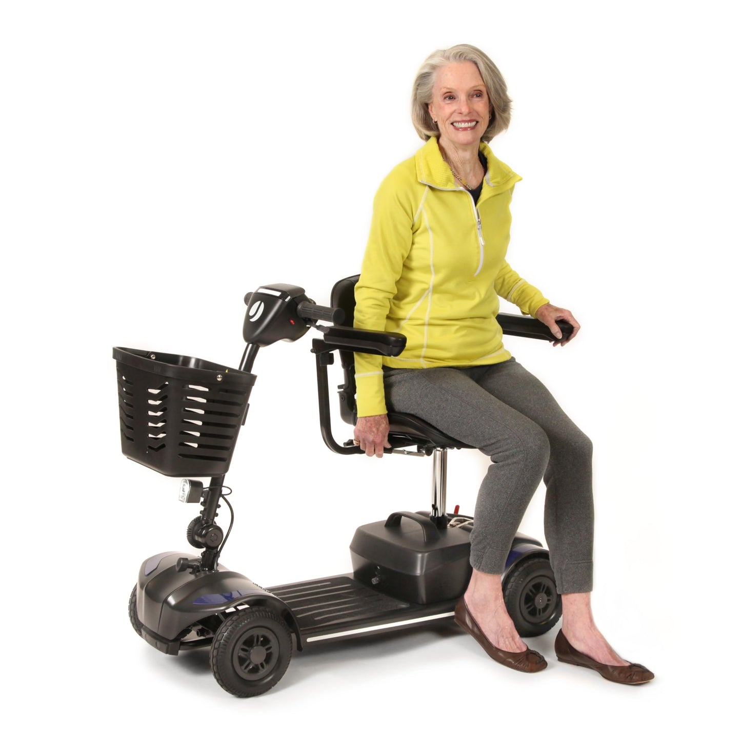 Journey Adventure Mobility Scooter – Lightweight Electric Motorized Travel Scooter for Adults & Seniors – Heavy Duty 300 Lb Weight Capacity – Red