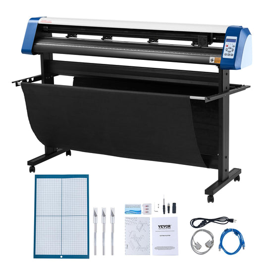 VEVOR Vinyl Cutter 53 Inch Vinyl Cutter Machine Semi-Automatic DIY Vinyl Printer Cutter Machine Manual Positioning Sign Cutting with Floor Stand Signmaster Software