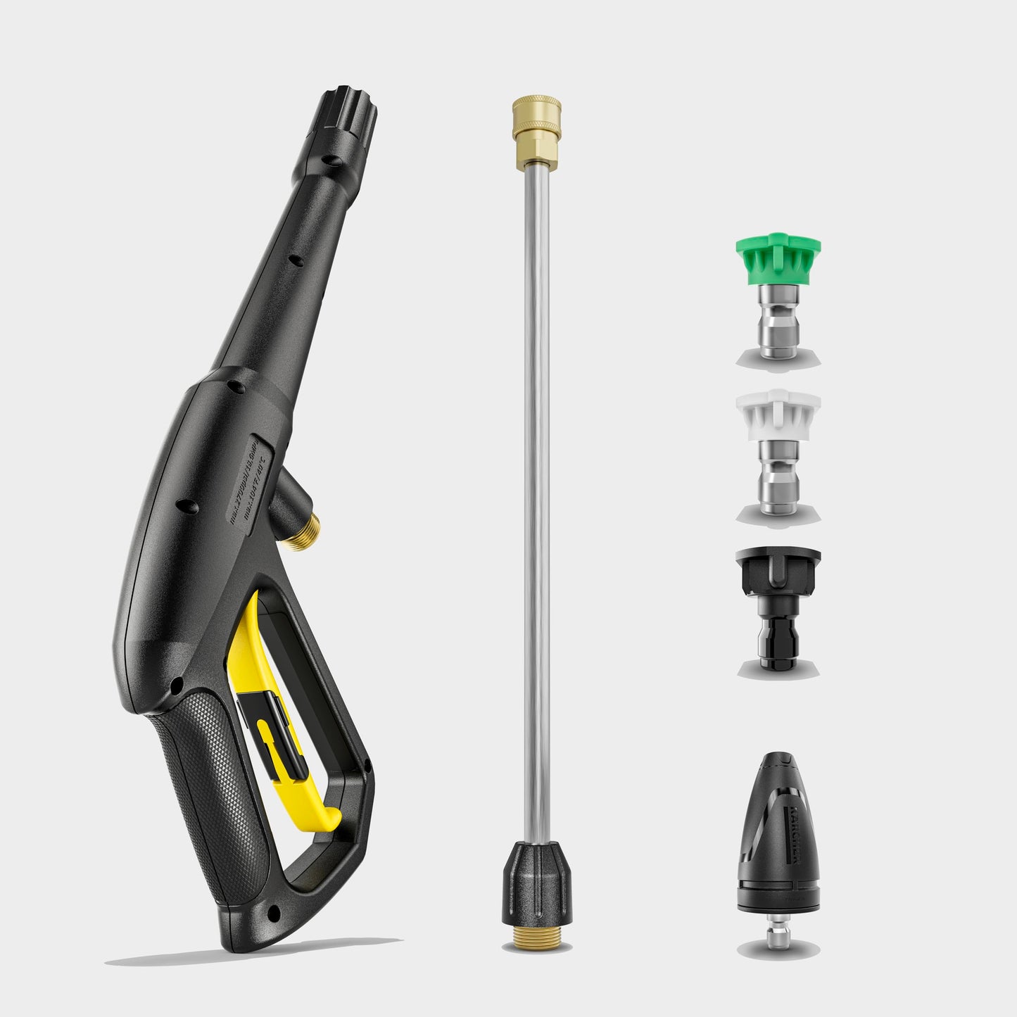 Kärcher K 4 Foam Cannon 1900 PSI Electric Pressure Washer with Turbo Nozzle and Large Wheels for All-Terrain Home Maintenance and Foam Cannon for Vehicle Cleaning
