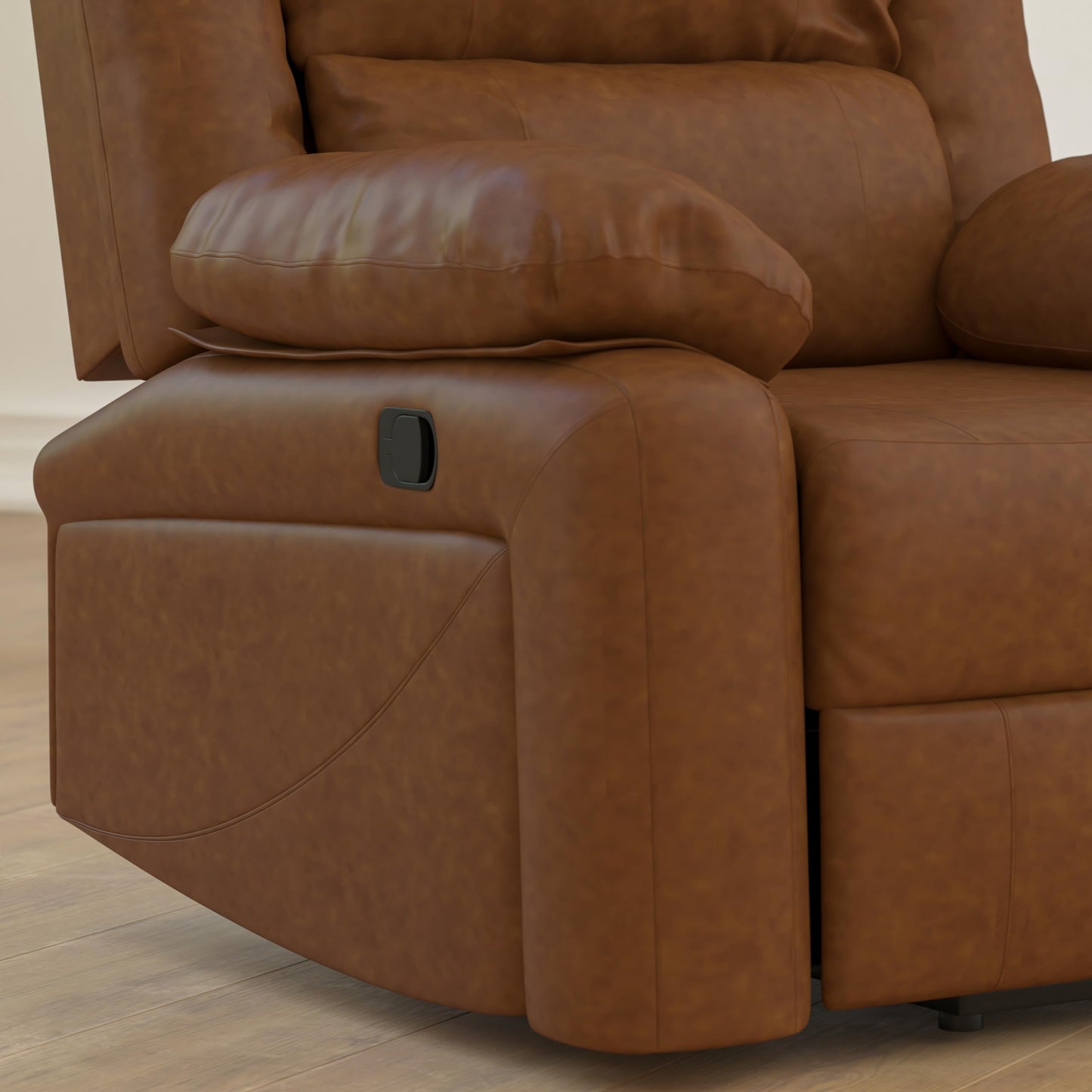 Flash Furniture Harmony Series Cognac LeatherSoft Recliner