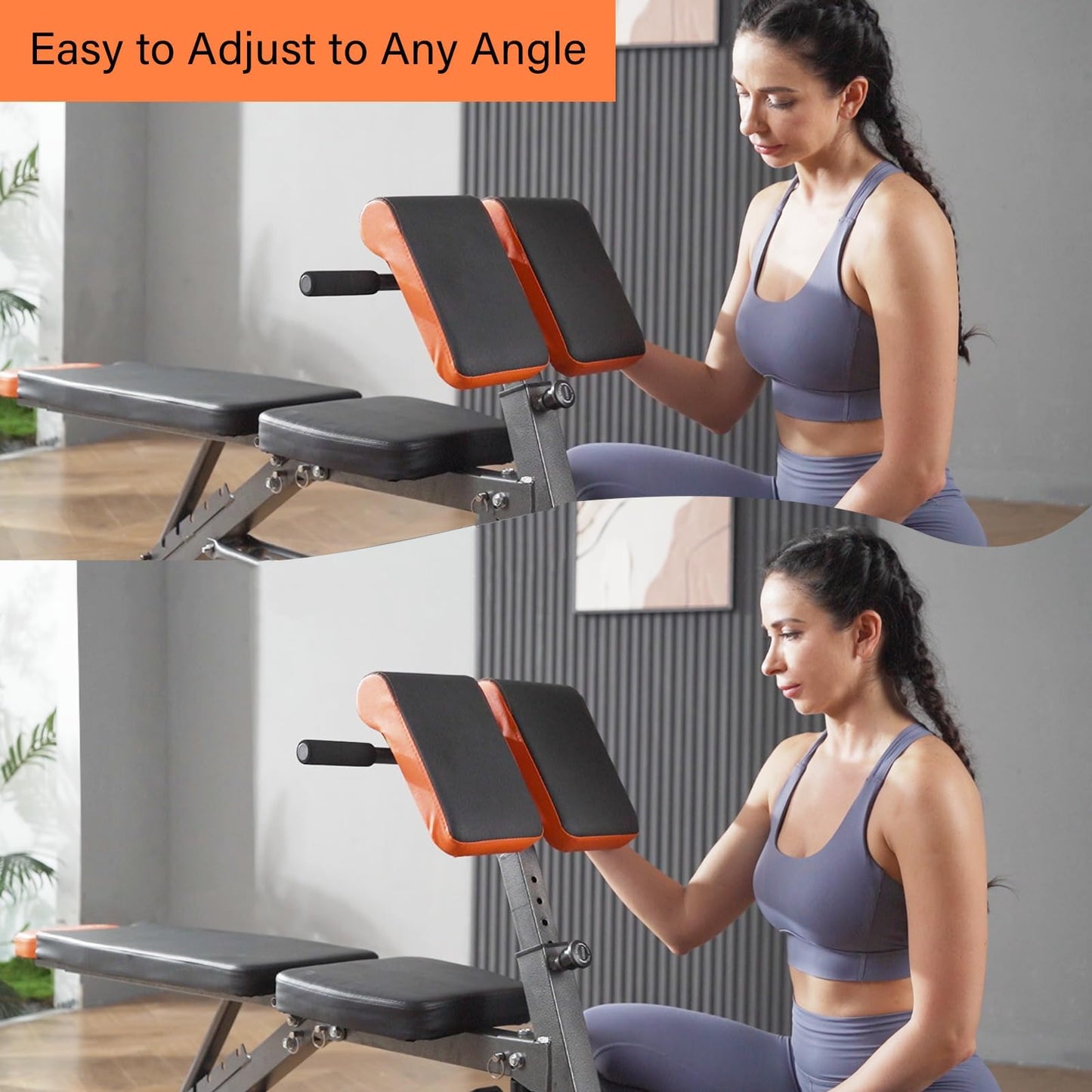 Streamnova Heavy Duty 890LBS Weight Bench – Multi-Functional FID Bench with Roman Chair & Hyper Back Extension, All-in-One Adjustable Ab Sit up Bench for Strength Training
