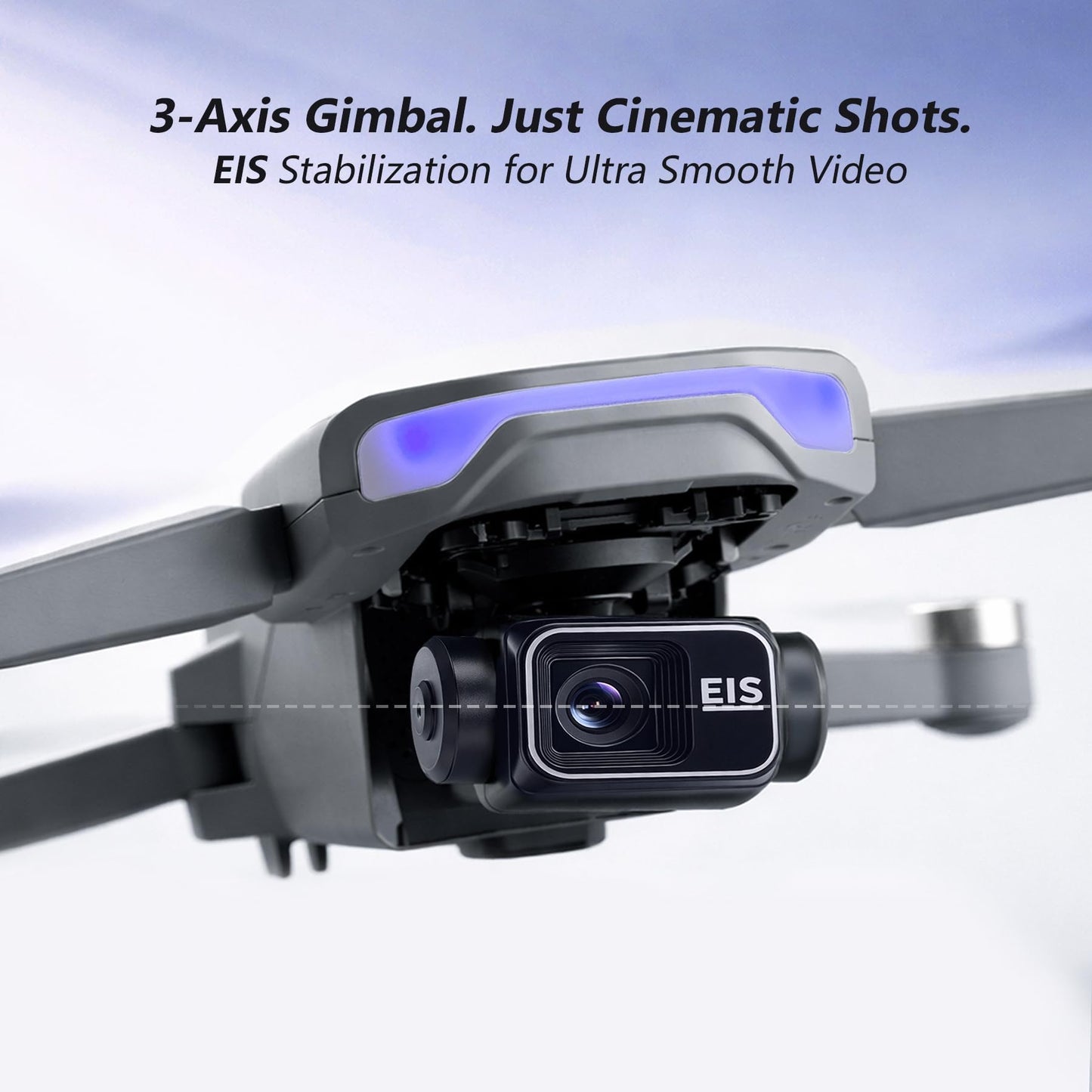 YIKKEON GPS Drone with 4K Camera, 3-Axis Gimbal, Under 249g
