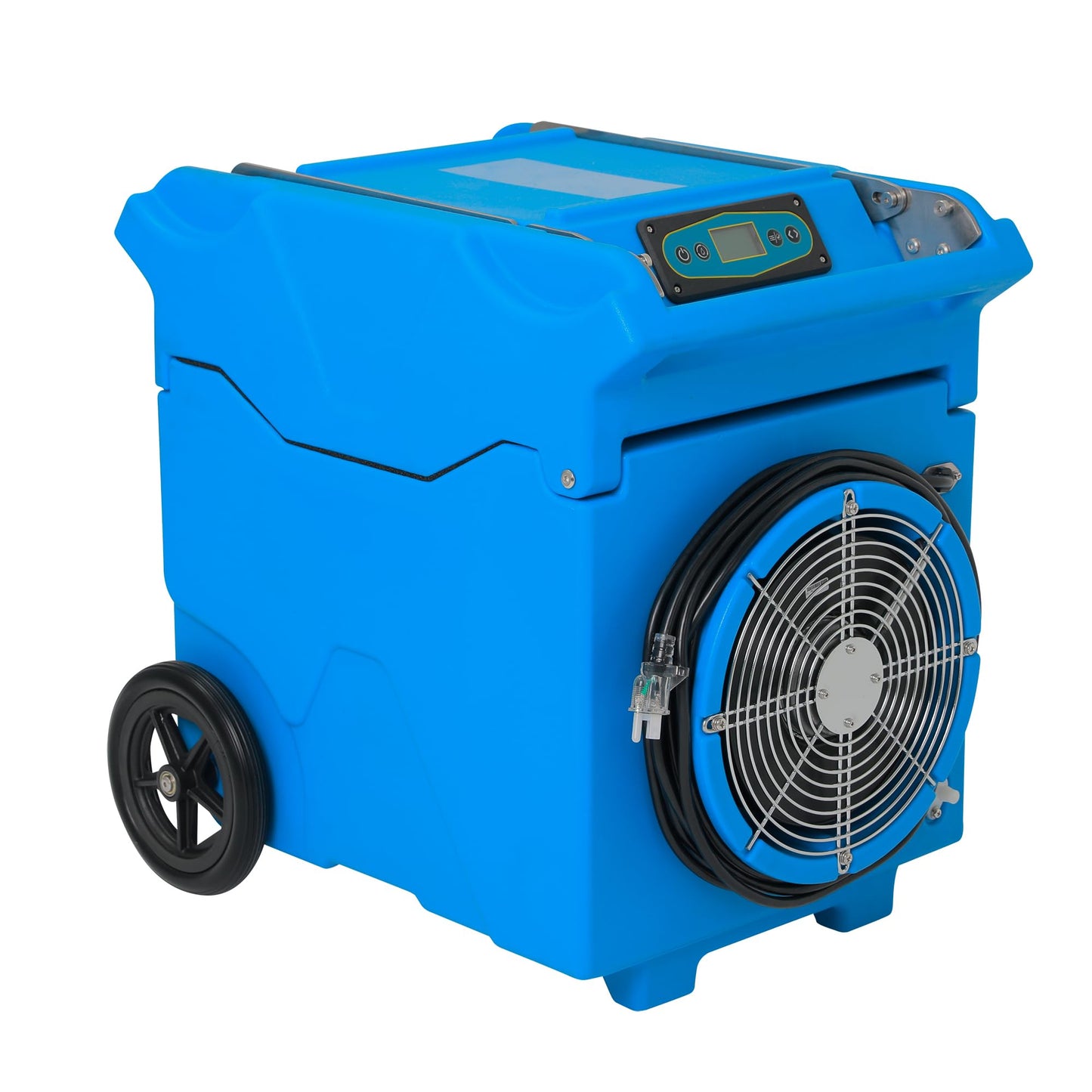 Mounto MOUNTO 230Pints LGR Commercial Compact Dehumidifier with Pump and Drain Hose, LGR Portable Dehumidifier with wheels for Home, Basements, Garages, and Job Sites (Blue)