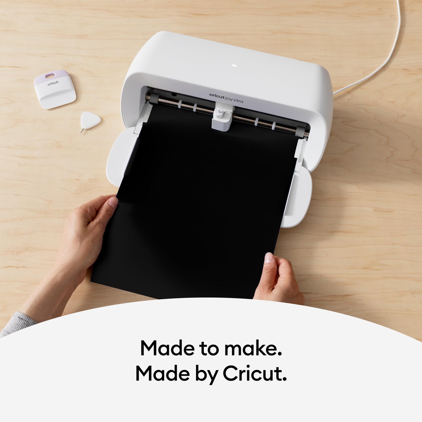Cricut Joy Xtra Cutting Machine and Smart Vinyl Bundle for Labels, Decals & Custom Projects - Includes Rainbow Permanent Vinyl, Transfer Tape, Tools & Design Guides