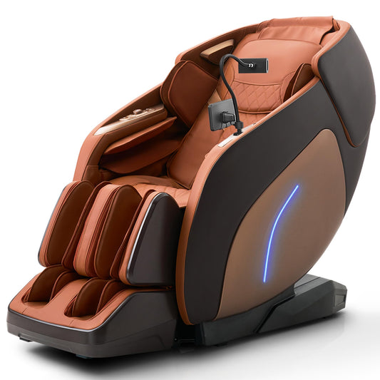 3D Massage Chair, Full Body Massage Chair, Zero Gravity Recliner w/Dynamic Leg Kneading System, 53.14" SL Track, Sleek Appearance, 12 Auto Modes, Wireless Charging, Bluetooth Speaker, TFT Screen