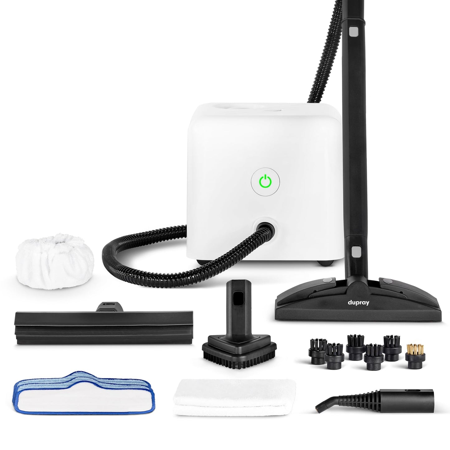 Dupray Neat Steam Cleaner with 17-Piece Kit - Powerful, Chemical-Free Cleaning for Floors, Cars, Tiles, Upholstery, Kitchen, Bathroom Grout, Carpets & More - Kills up to 99.9% of Bacteria & Viruses *