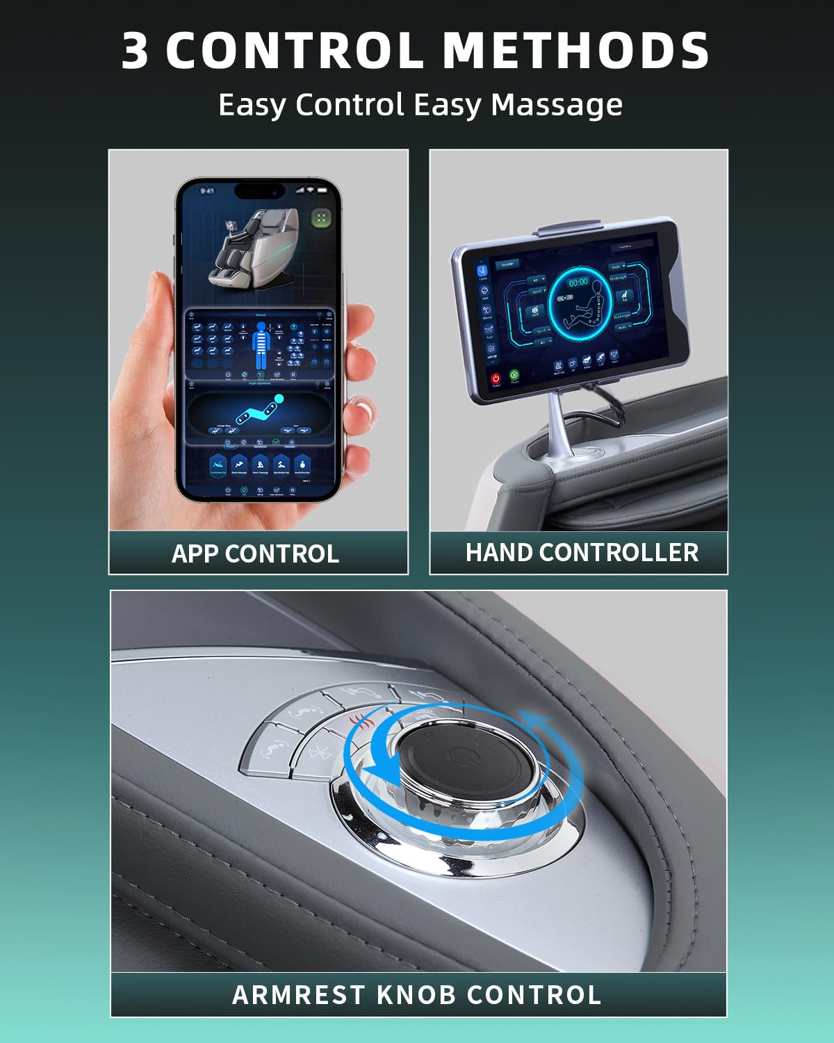 RelaxRelife Massage Chair Full Body, 4D Zero Gravity Massage Chairs, 20 Auto Modes, 11 Massage Technique, 40 Airbags Shiatsu Massage, APP Control with HiFi Bluetooth Speaker Grey