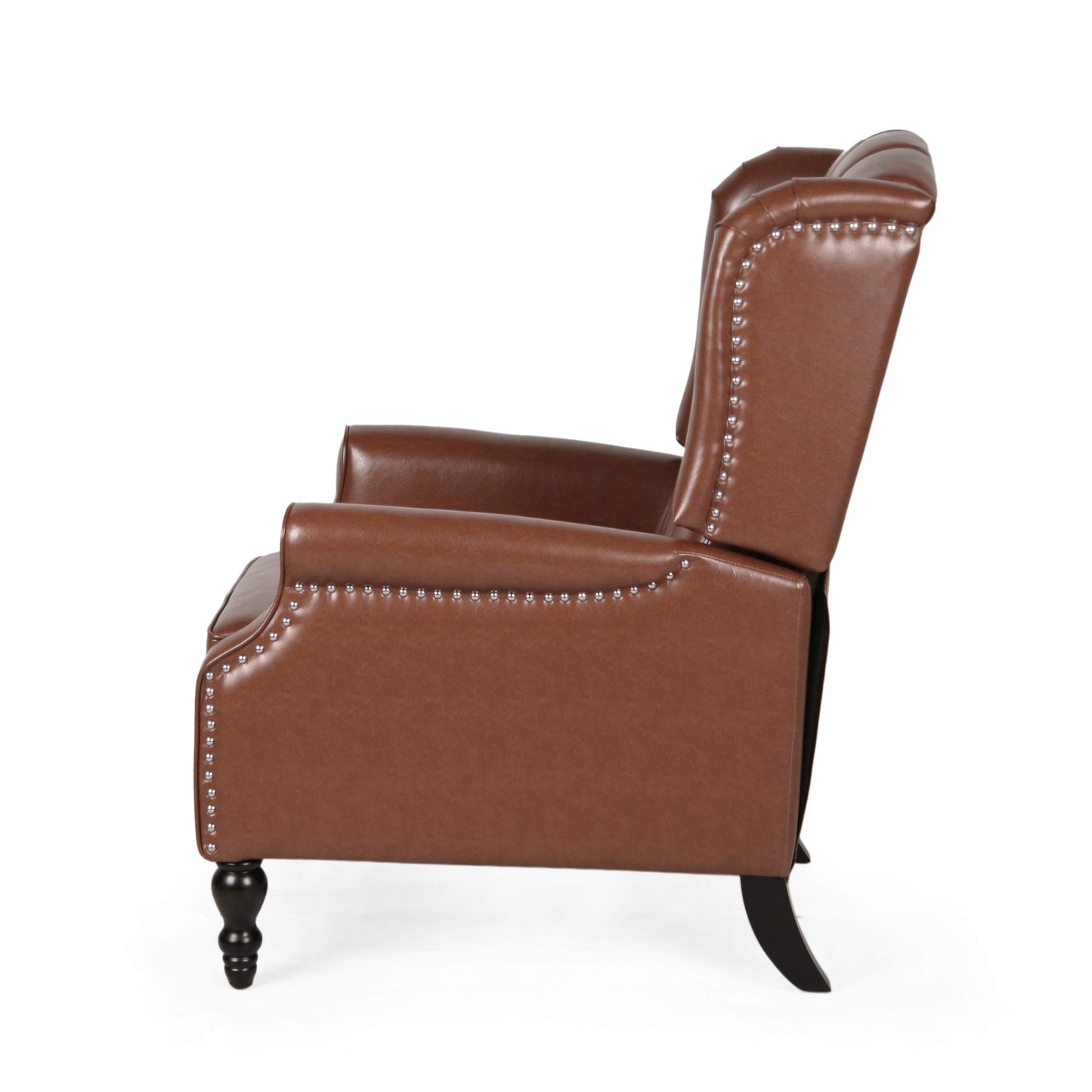 Christopher Knight Home Elaine Contemporary Tufted Recliners (Set of 2), Cognac Brown + Dark Brown