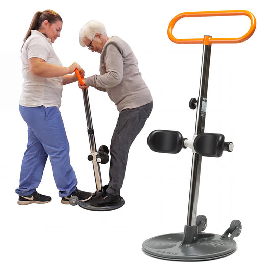 Etac Turner PRO Patient Transfer Aid – Assistive Standing Pivot Transfer from One Seated Position to Another, Requires Leg & Upper Body Strength to Stand & Turn in Place (440 lbs Capacity)