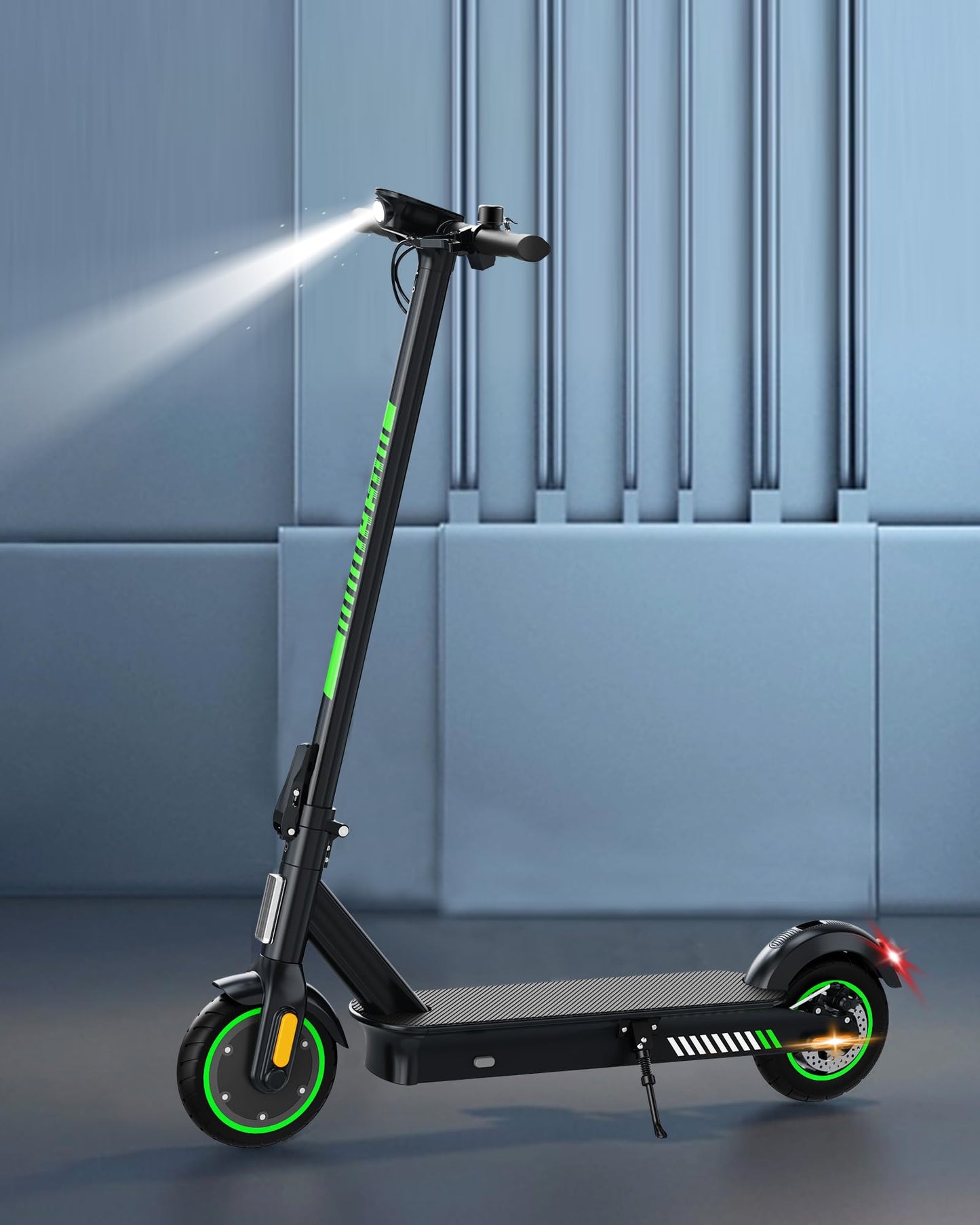 acer Electric Scooter for Adults, 500W Peak Motor, Max Speed 15.5MPH, 20 Mile Long Range, 8.5” Soild Tires, Double Brake System Folding E-Scooter Commuter (ES Series 3)