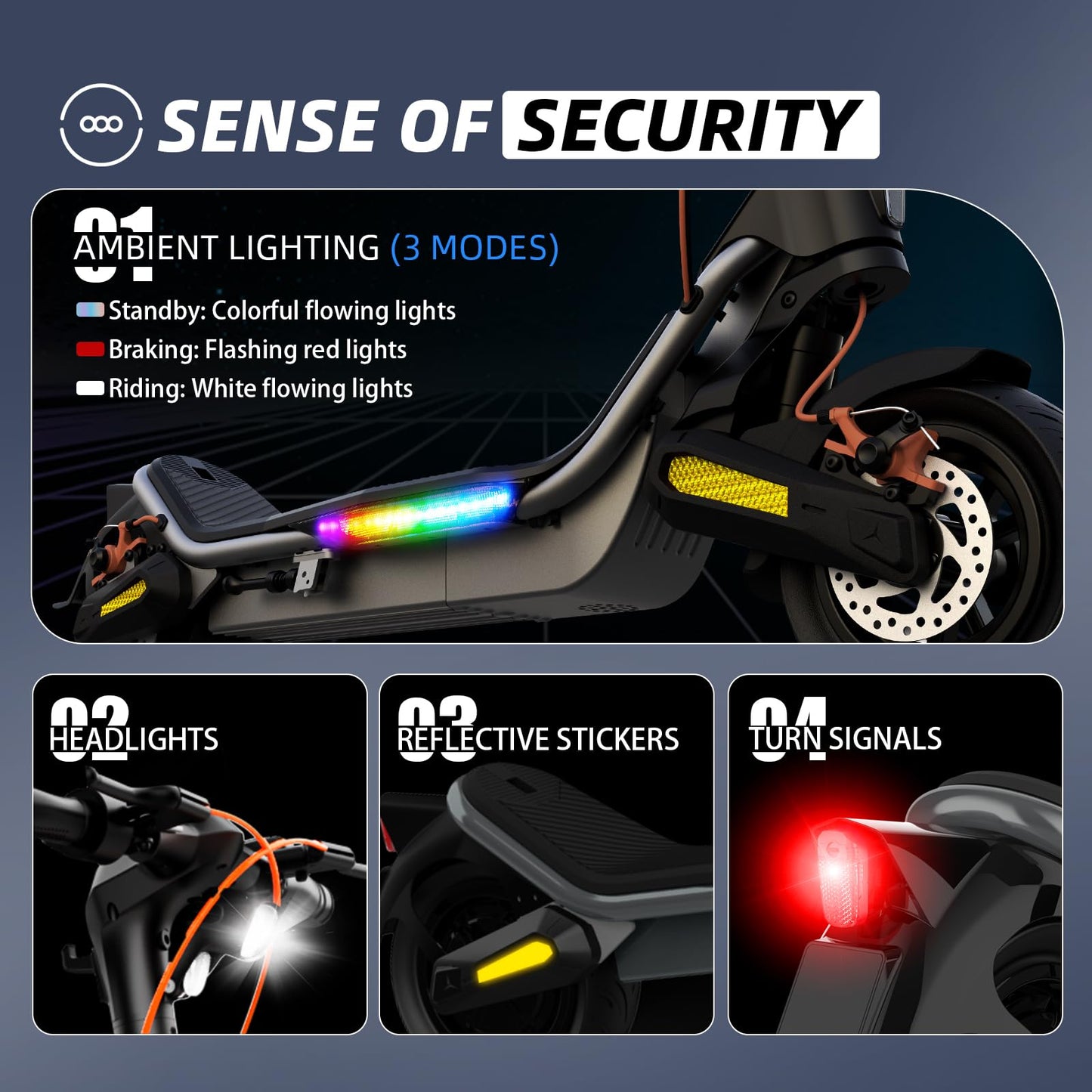 Electric Scooter- Electric Scooter for Aults,1000W Peak Motor, up to 25MPH & 25-35Miles Range,Foldable E-Scooter for Adult&Teens with 9.5" Tubeless Tires, 220lbs Load,Turn Signals