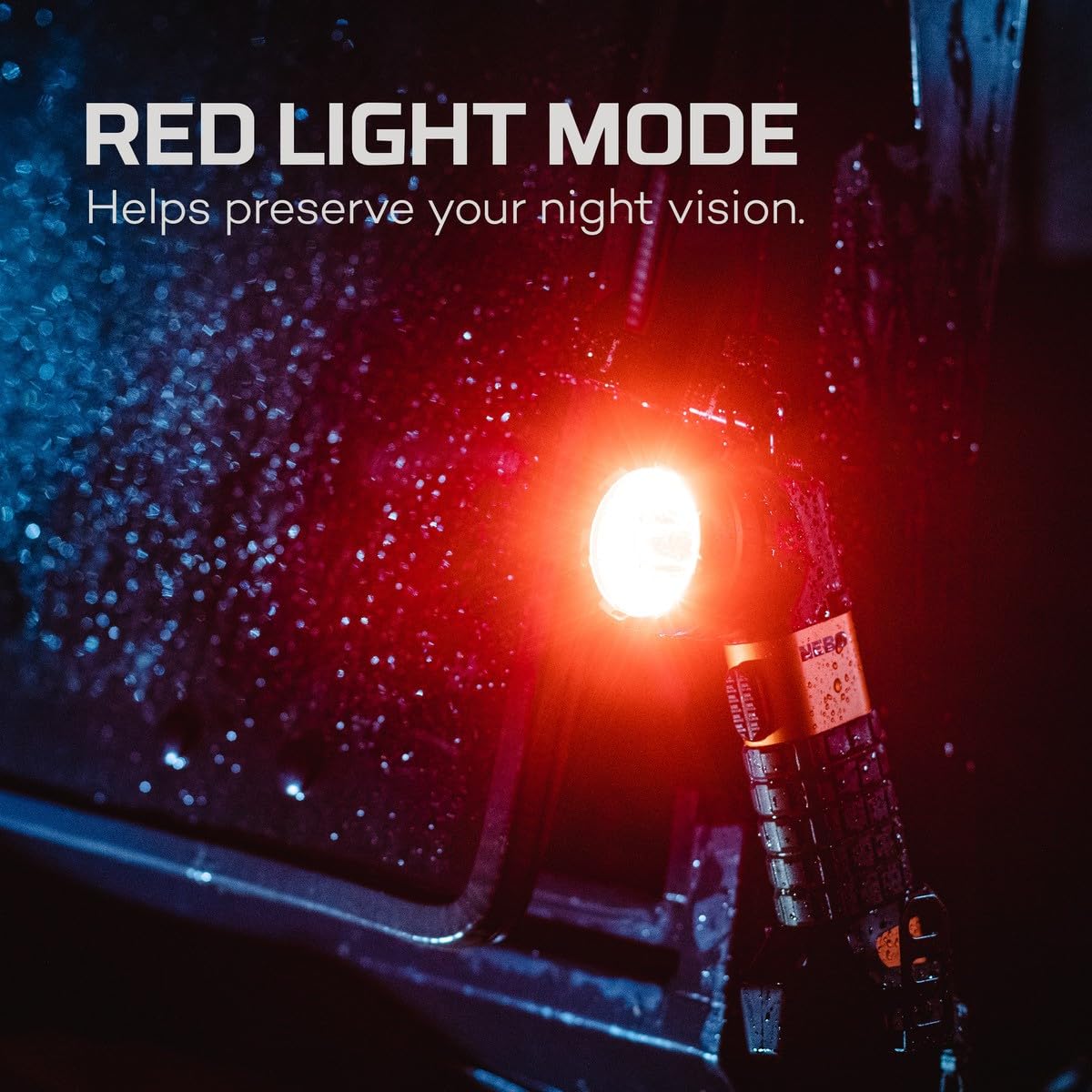NEBO Master Series SL25 Rechargeable Spotlight & Floodlight, 600 Lumens, 10.5 Hour Run Time, Black/Orange