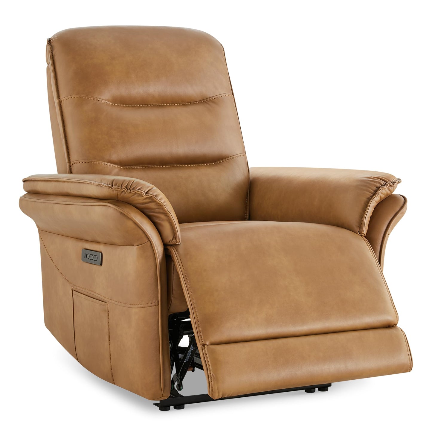 KISLOT Power Recliner Chair with Adjustable Headrest and Footrest, Dual Motor Leather Reclining Chair with USB/Type-C Charging, Zero Gravity Modern Electric Recliner for Adults Living Room Bedroom