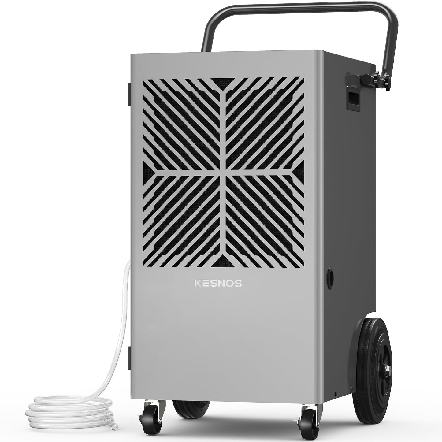 Kesnos 155 Pints Commercial Dehumidifier with Pump – Dehumidifier with Drain Hose and 24-Hour Timer in Large Spaces Up to 7,500 Sq. Ft. – Ideal for Basement, Industrial Space and Job Site