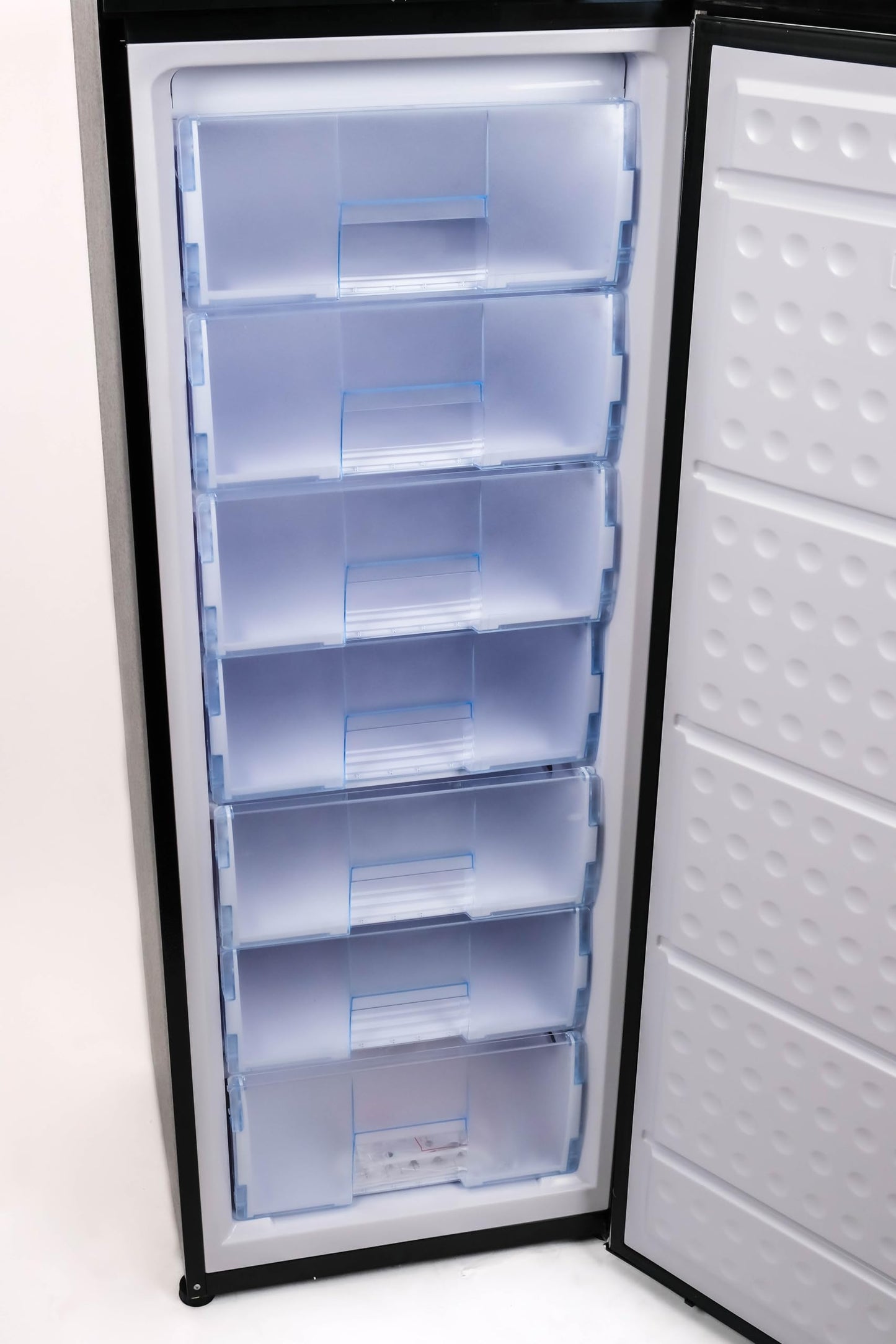 Hamilton Beach Upright Freezer, Deep Freeze, Stainless Steel Freezer with Drawer Compartments, 11 cu. ft. Freezer – 25”D x 23.6”W x 66.5”H