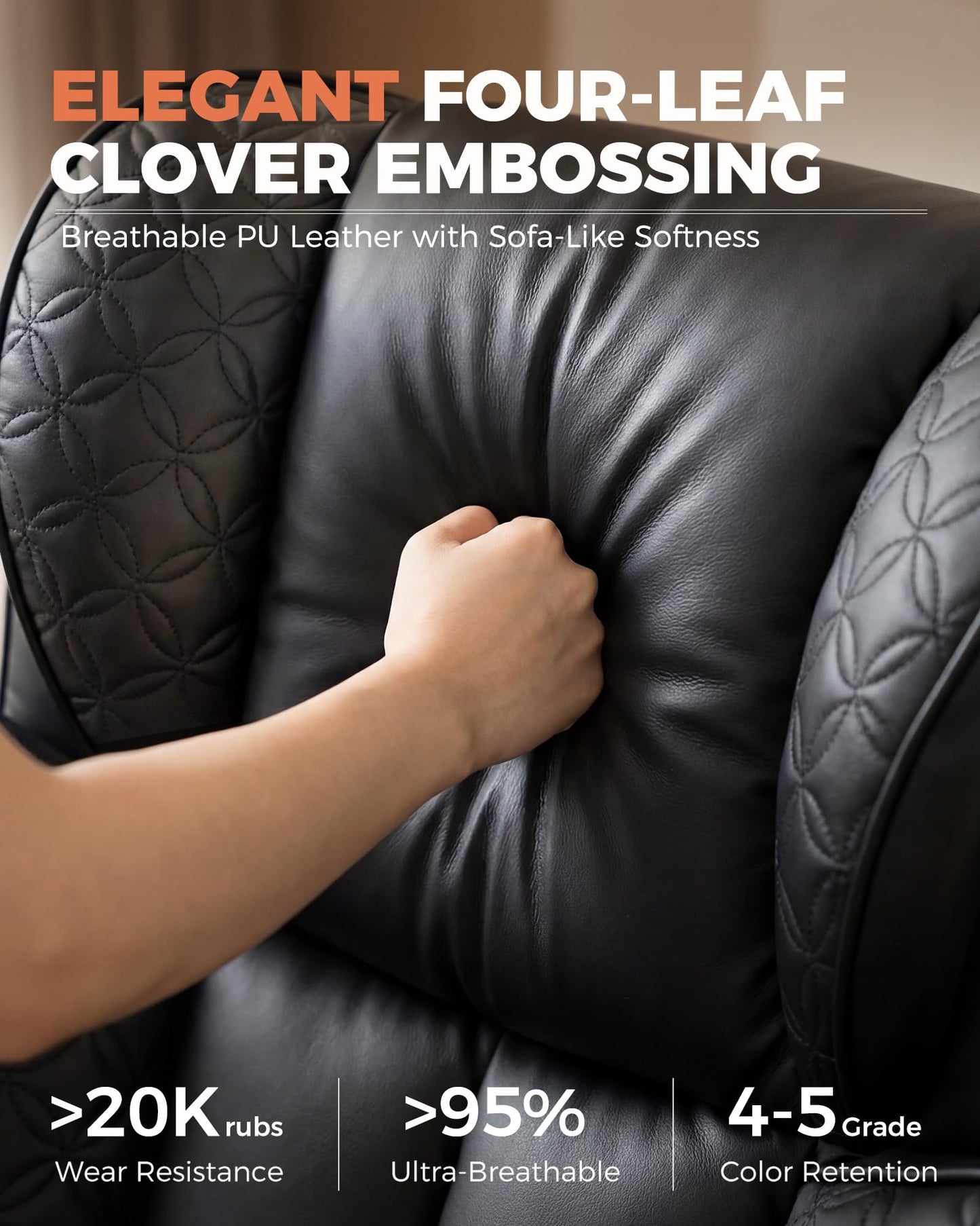 GTPLAYER Big and Tall Office Chair Wide Ergonomic Gaming Chair with Deluxe Embossing Designed Leather with Foot Rest,150°Reclining Adjustable Soft Armrests Pocket Spring Back Support and Pillow