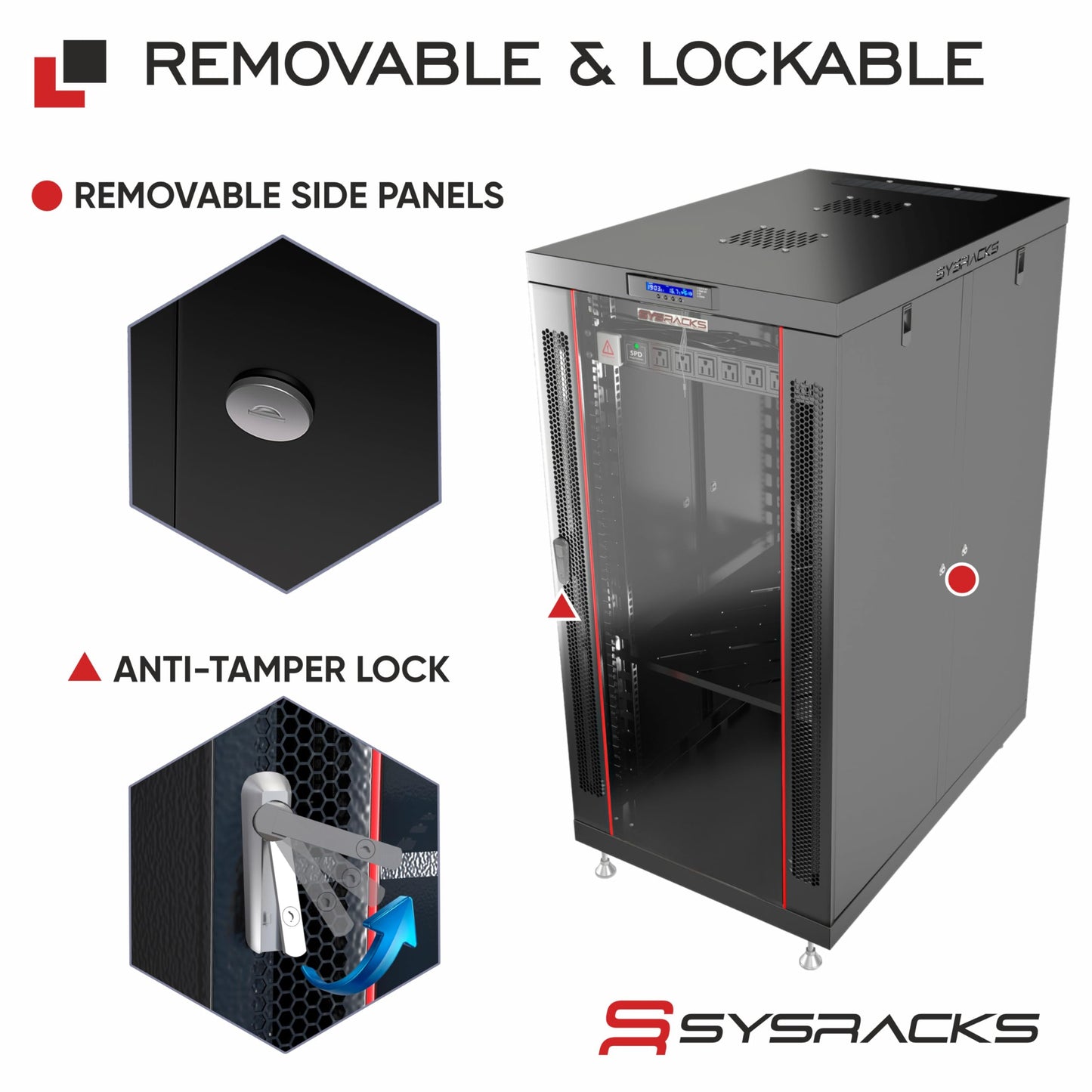 Home Lab Server Rack Cabinet 19" 18U – Premium Series 35" Deep Network Rack Enclosure with Glass Door, Quiet Cooling Fans & Thermostat, PDU, Shelf, Lockable Cabinet for NAS & Home Network