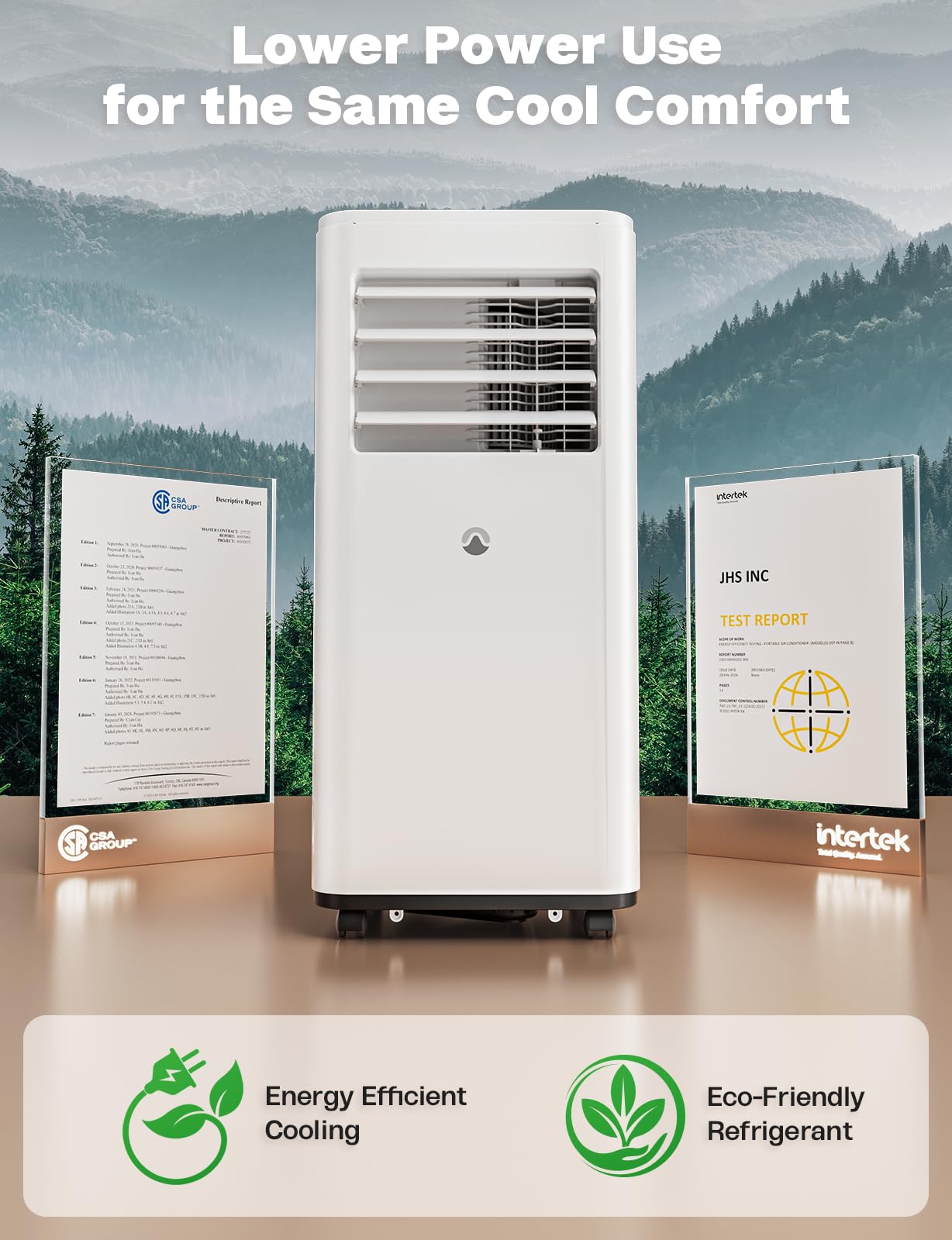 Portable Air Conditioners, 10,000 BTU Portable AC Unit for Room up to 450 Sq. Ft, 3 in 1 Small AC Unit with 24H Timer Smart Sleep Mode, Smart Stand up Air Conditioner for Bedroom Kitchen Garage