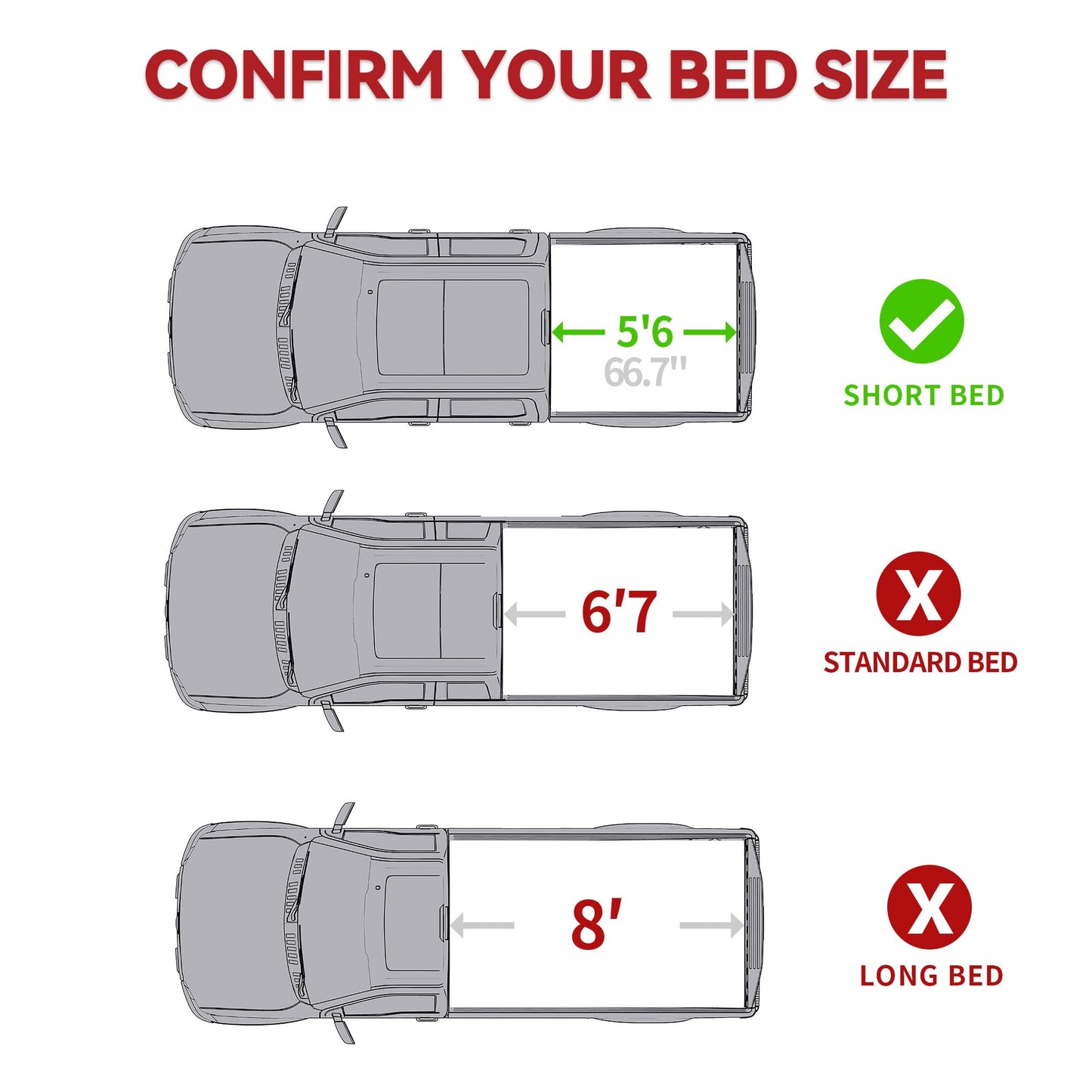 YITAMOTOR Low-Profile Hard Tri-Fold Truck Bed Tonneau Cover Compatible with Toyota Tundra 2022 2023 2024 2025 2026, 5.5 ft Bed (Excl. Trail Edition) with Deck Rail System