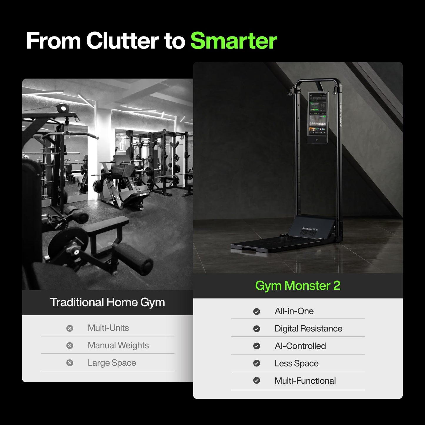 Speediance Smart Home Gym, Multi-Functional Gym Machine for Full Body Strength Training, All-in-one Gym Equipment, Digital Weight System, Workout Station, Squat Rack, Gym Monster 2