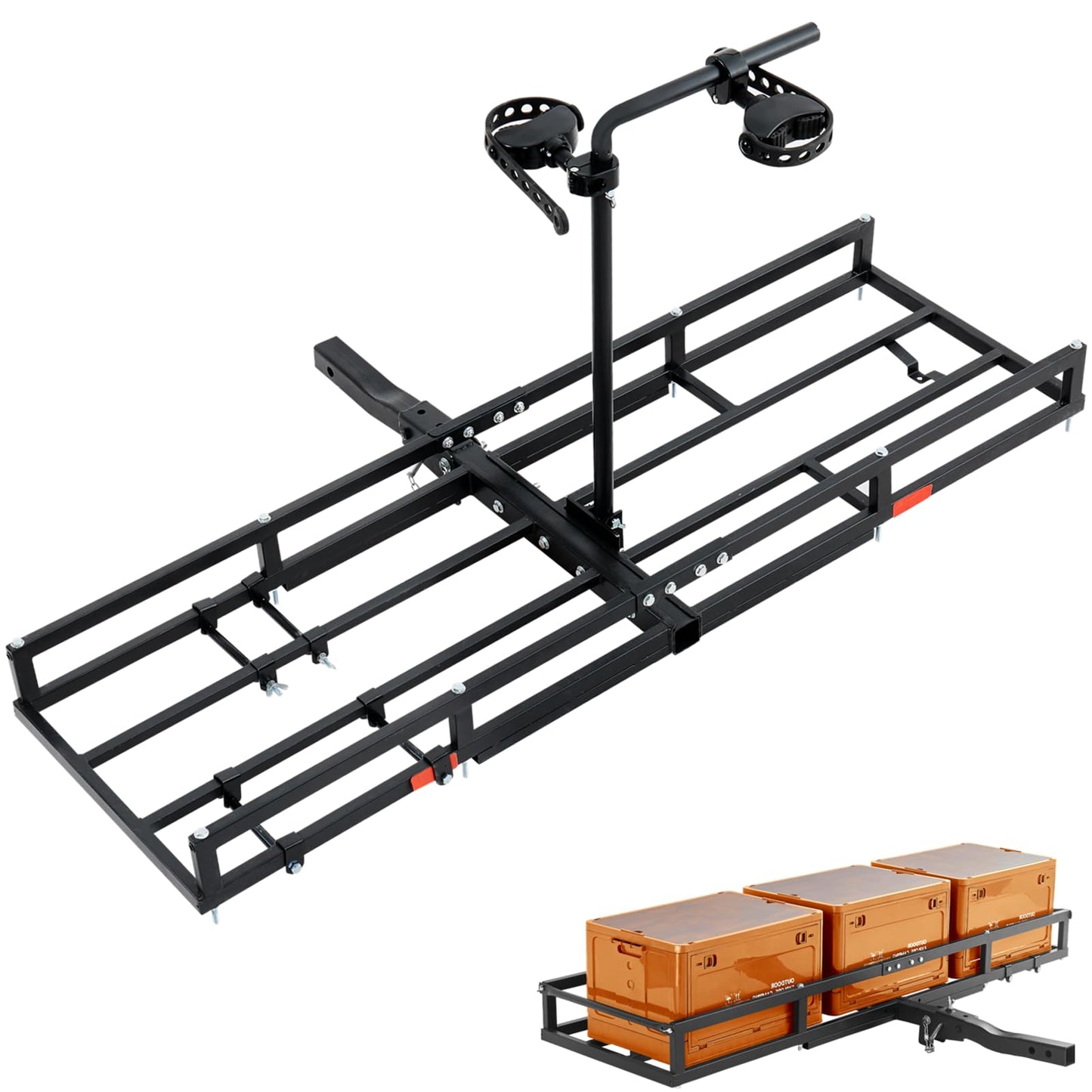 Bike Rack for Car Hitch 2-Bike - 300 lbs Capacity for 2 Ebike/Fat-Tire, Fits 2" Receiver for SUV/Truck/RV/Van, Platform Style