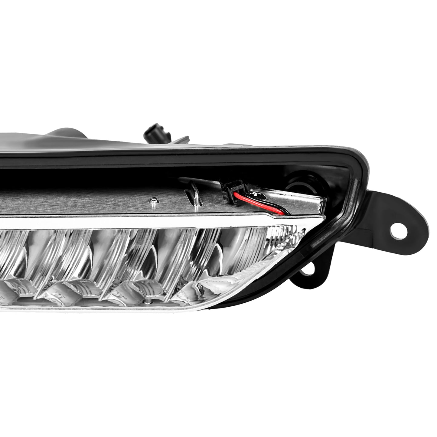 HECASA Daytime Running Light Left for 2016-2017 Infiniti QX50, LED DRL Lamp, Clear Lens, Model MO-3461