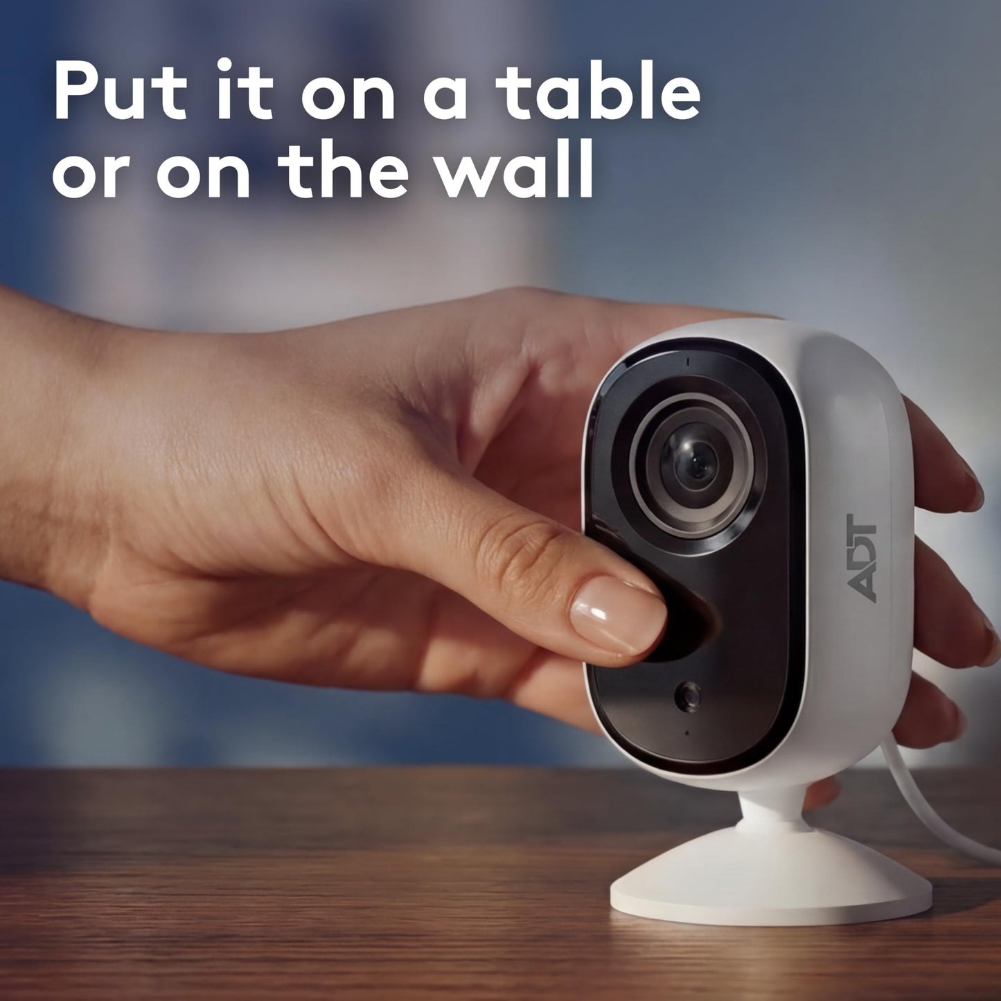 ADT Blu Indoor Camera Kit, DIY Home Security System with 2K Indoor Security Camera, Door/Window Sensor, Motion Detector, Night Vision, Two-Way Audio, Pet-Friendly Camera, ADT+ App Control