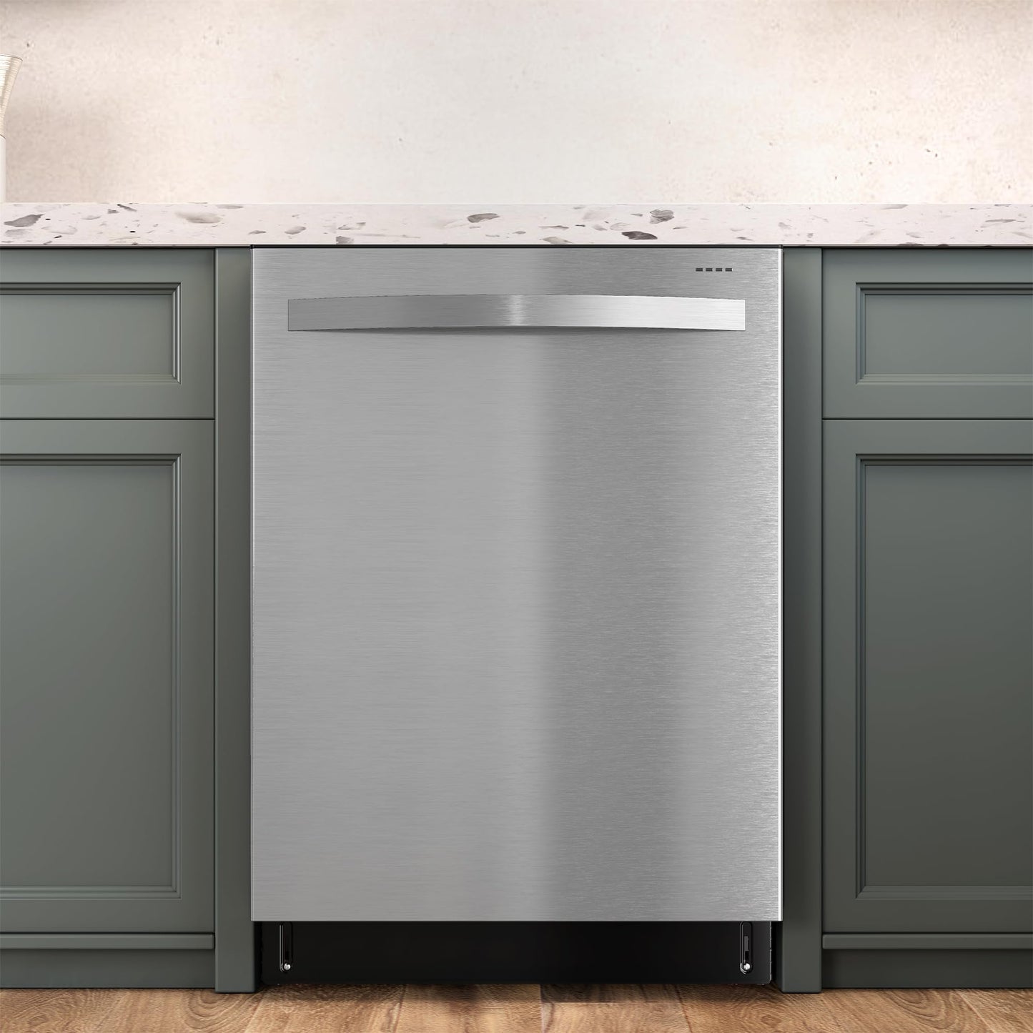 Sunvivi Built-in Dishwasher 24", 14-16 Place Settings Large Capacity Dish Washer, Stainless Steel Dishwasher Machine with Adjustable Racks, 8 Wash Programs, Energy Star Certified, Sliver