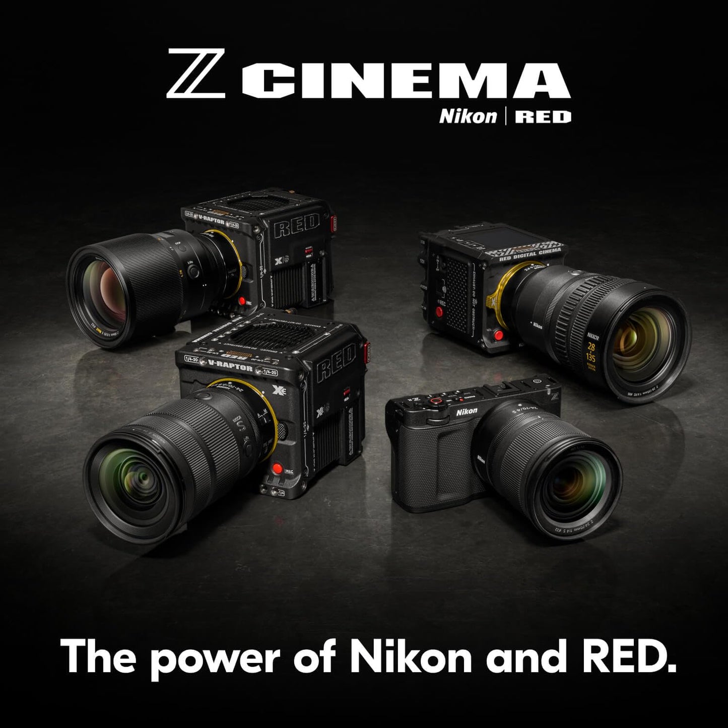 Nikon RED Z Cinema | ZR Cinema Camera | 32-Bit Float Audio RED Color Science 6K Full-Frame Camera Body with 4" DCI-P3 Monitor and 24-50mm Zoom Lens