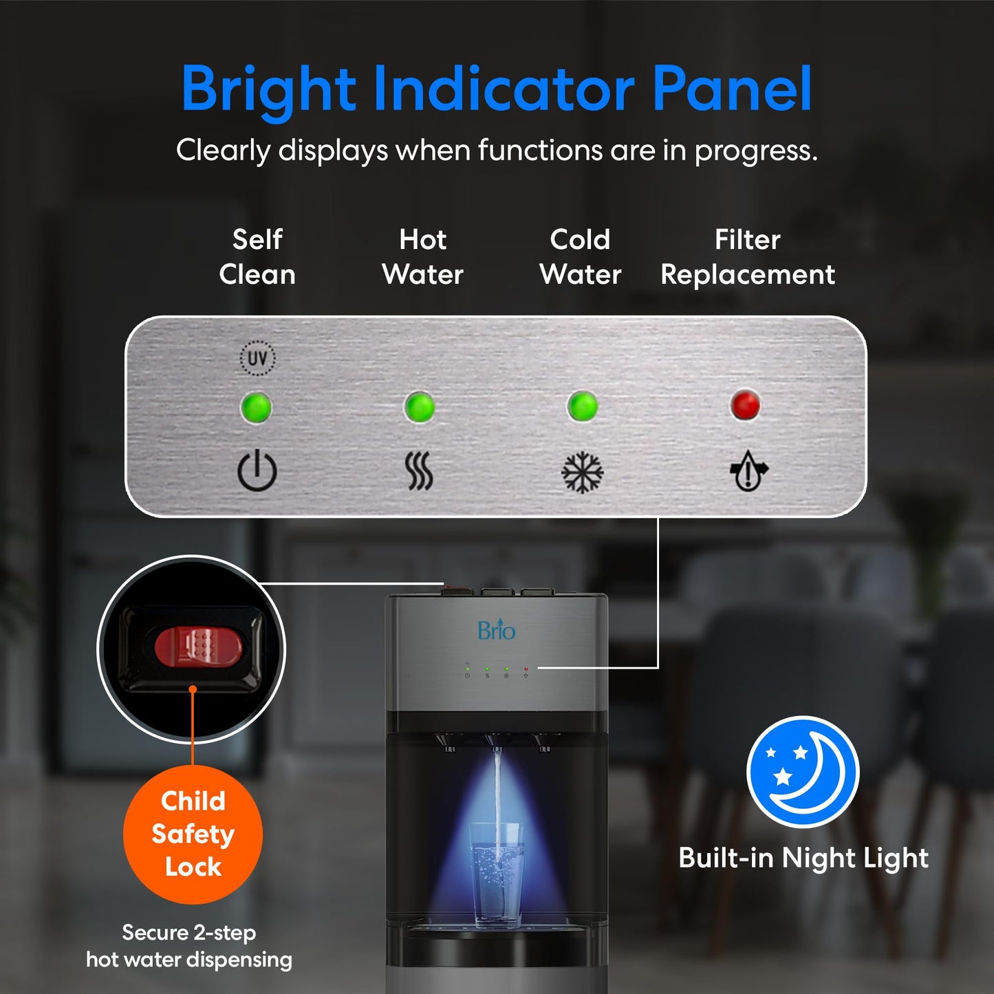 Brio 500 Series Bottle-Less Water Cooler Water Dispenser